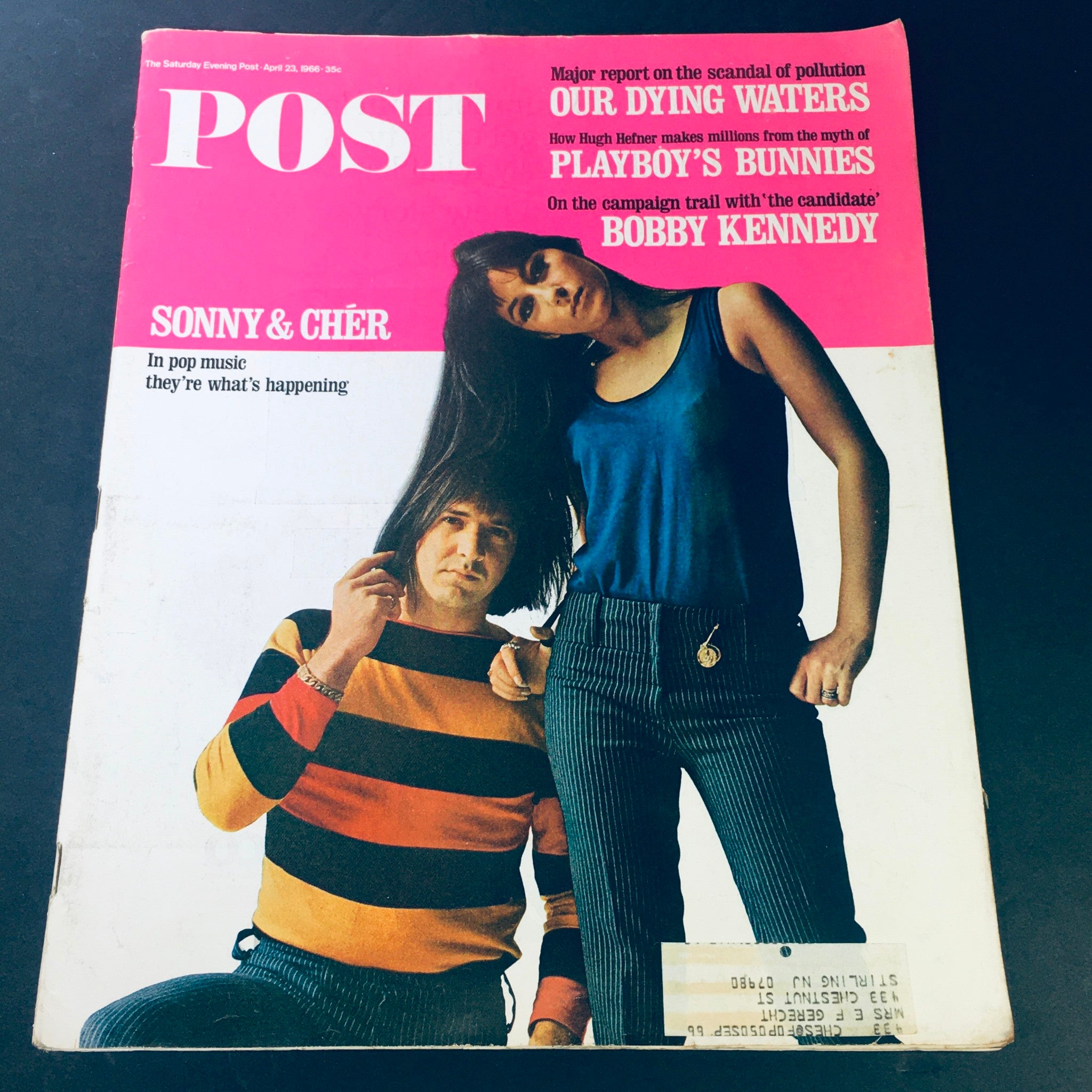 VTG The Saturday Evening Post April 23 1966 - Sonny & Cher / Bobby Kennedy