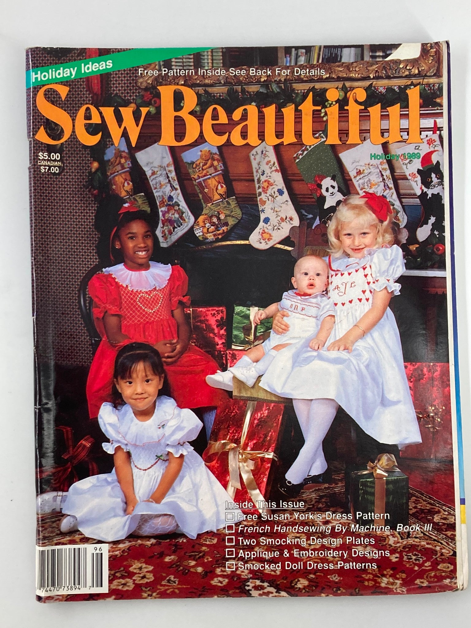 VTG Sew Beautiful Magazine Holiday 1989 Susan York's Dress Pattern No Label