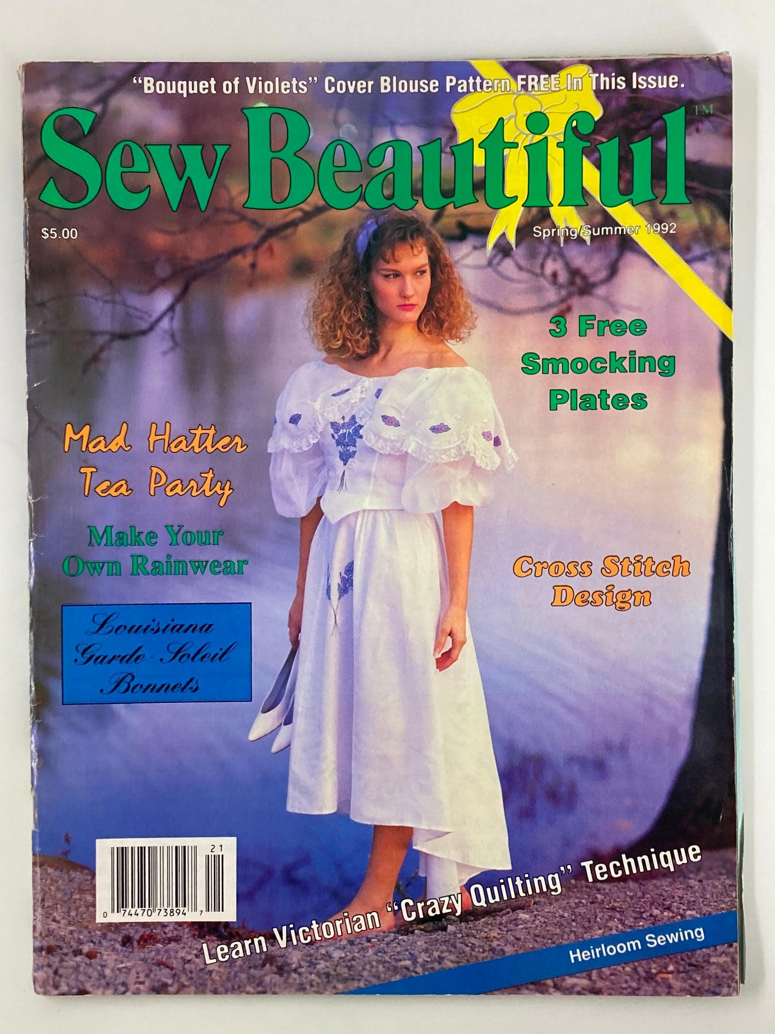 Sew Beautiful Magazine Spring 1992 Victorian Crazy Quilting Technique No Label