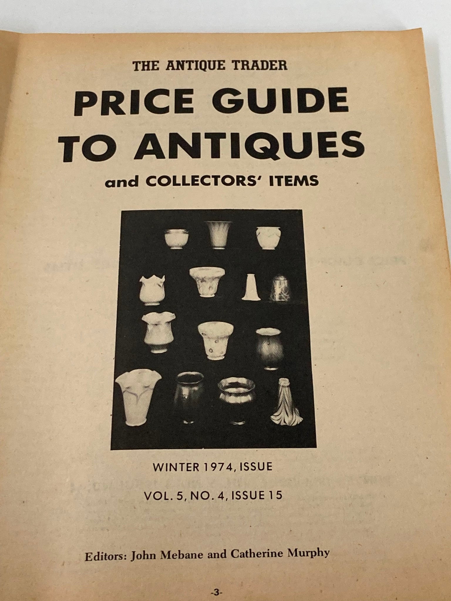 VTG The Antique Trader Winter 1974 Price Guide to Antiques and Collector's Items