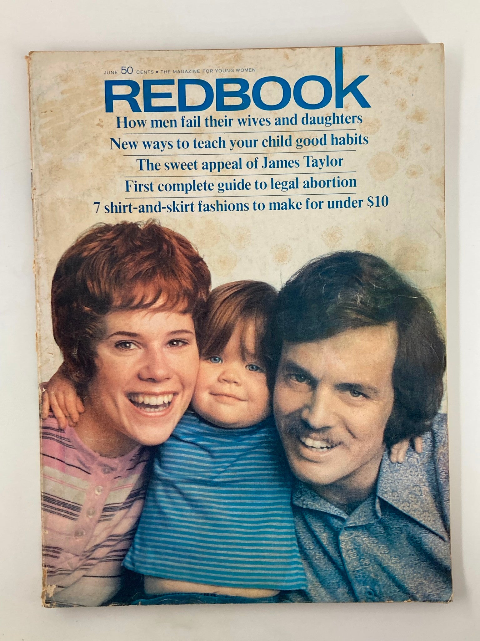 VTG Redbook Magazine June 1971 Wendy, Kenneth and Jennifer Rhoads No Label