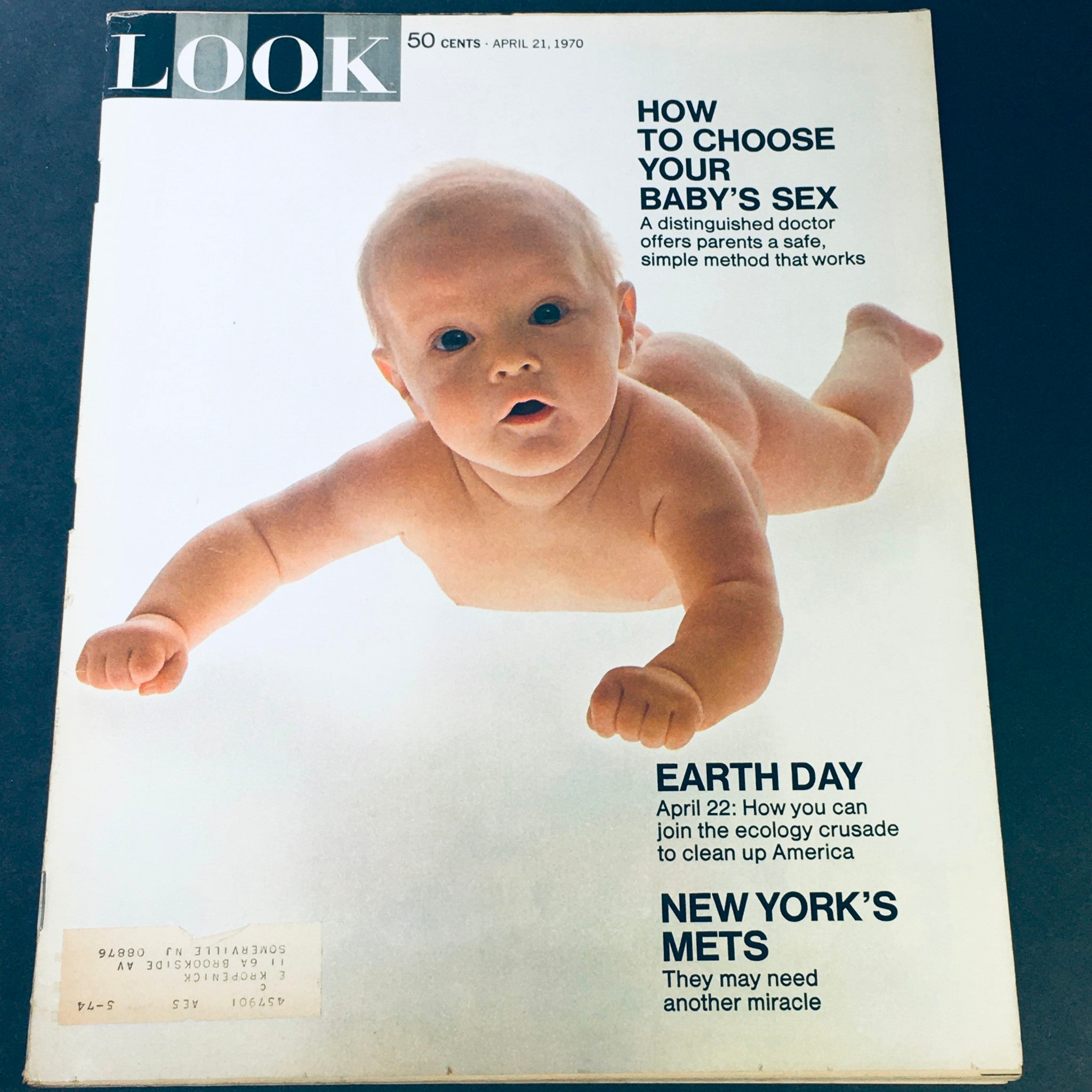 VTG Look Magazine April 21 1970 - April 22 1970 Earth Day / New York Met's