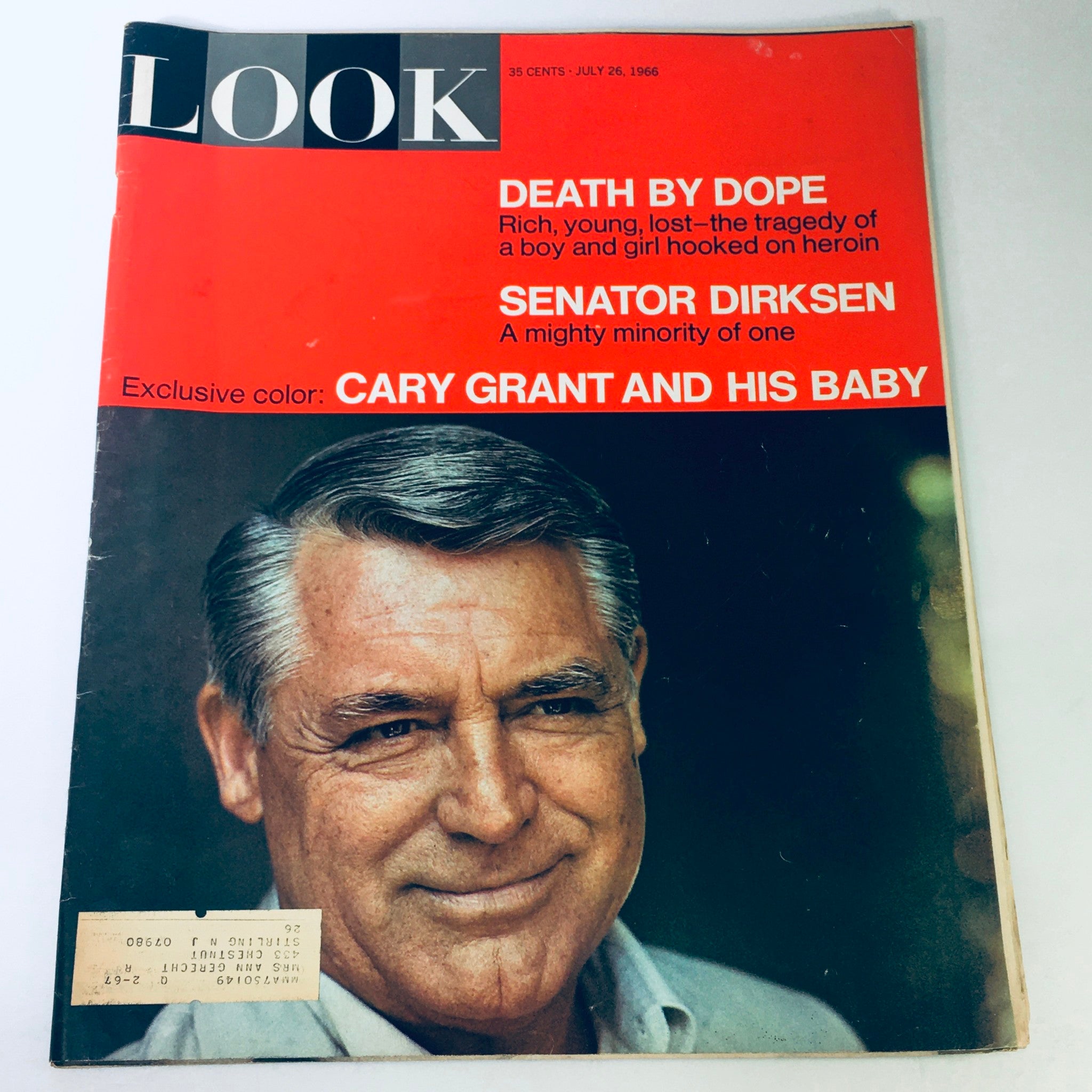 VTG Look Magazine July 26 1966 - Death by Dope / Everett Dirksen / Cary Grant