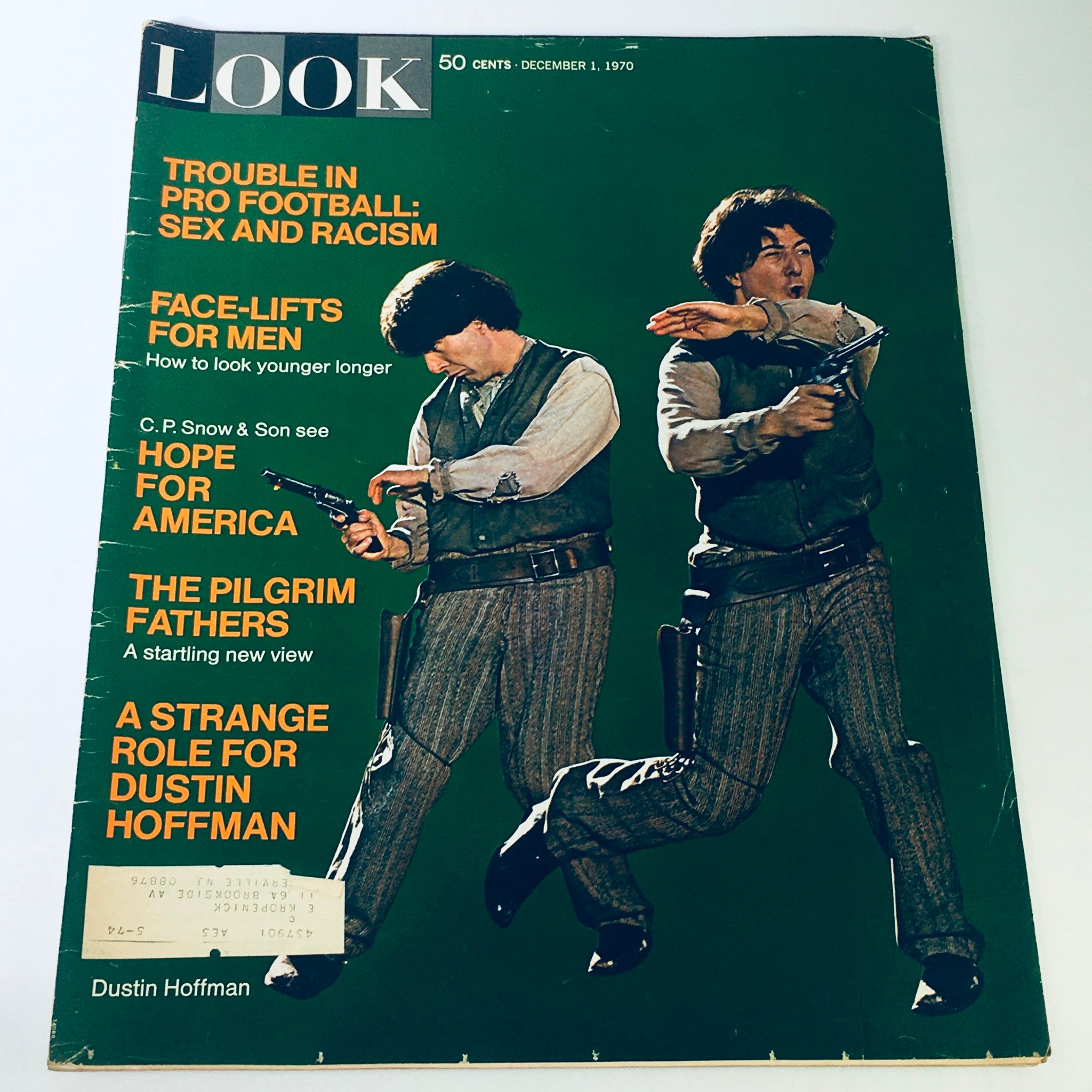 VTG Look Magazine December 1 1970 - Dustin Hoffman / The Pilgrim Fathers