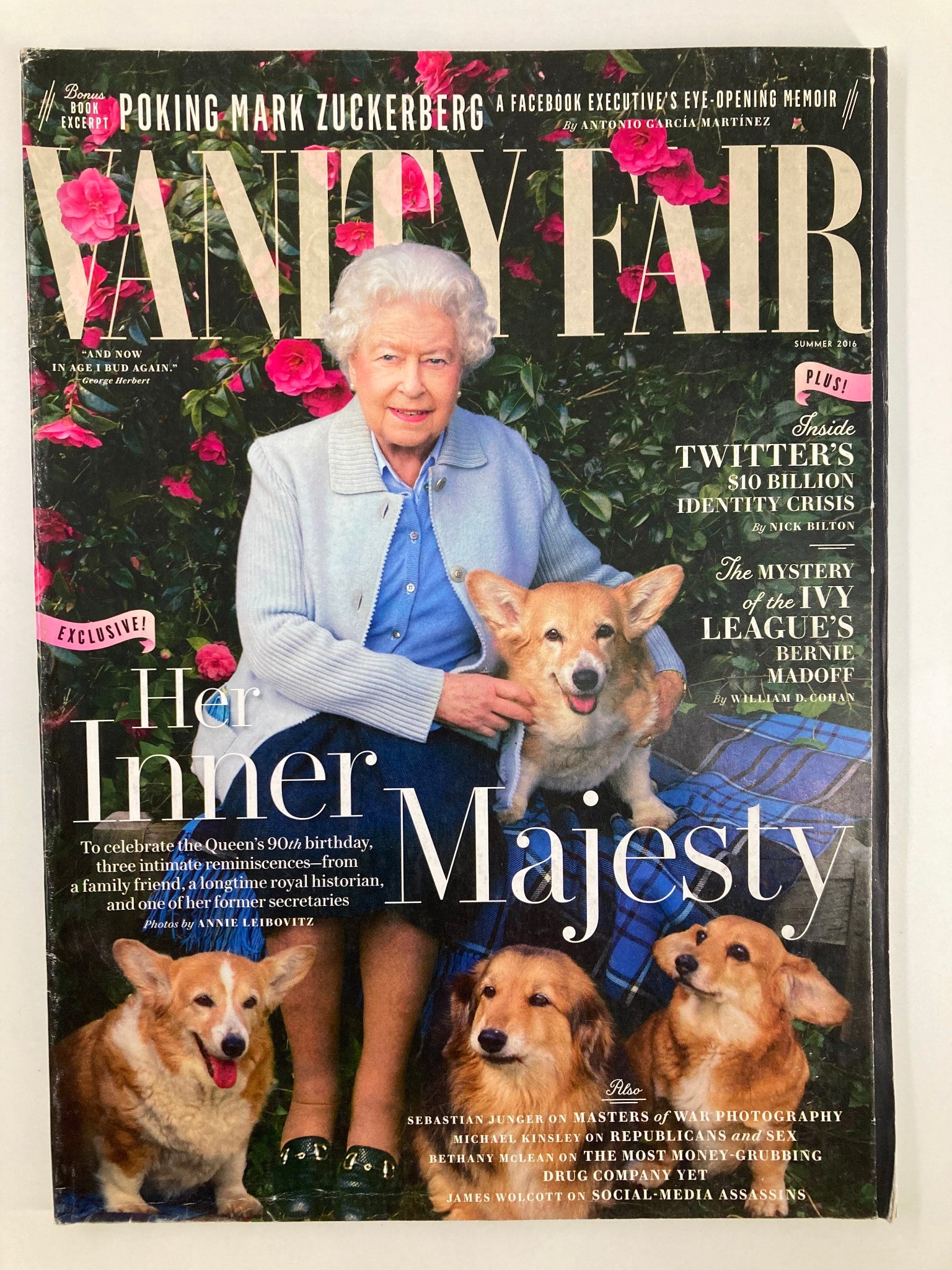 Vanity Fair Magazine Summer 2016 Queen Elizabeth II Her Inner Majesty No Label