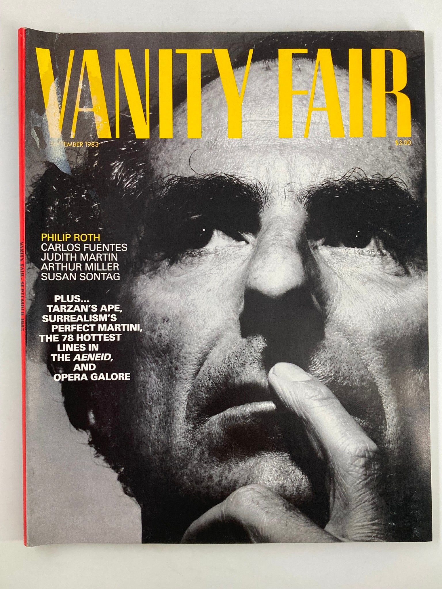 VTG Vanity Fair Magazine September 1983 Philip Roth, Carlos Fuentes No Label