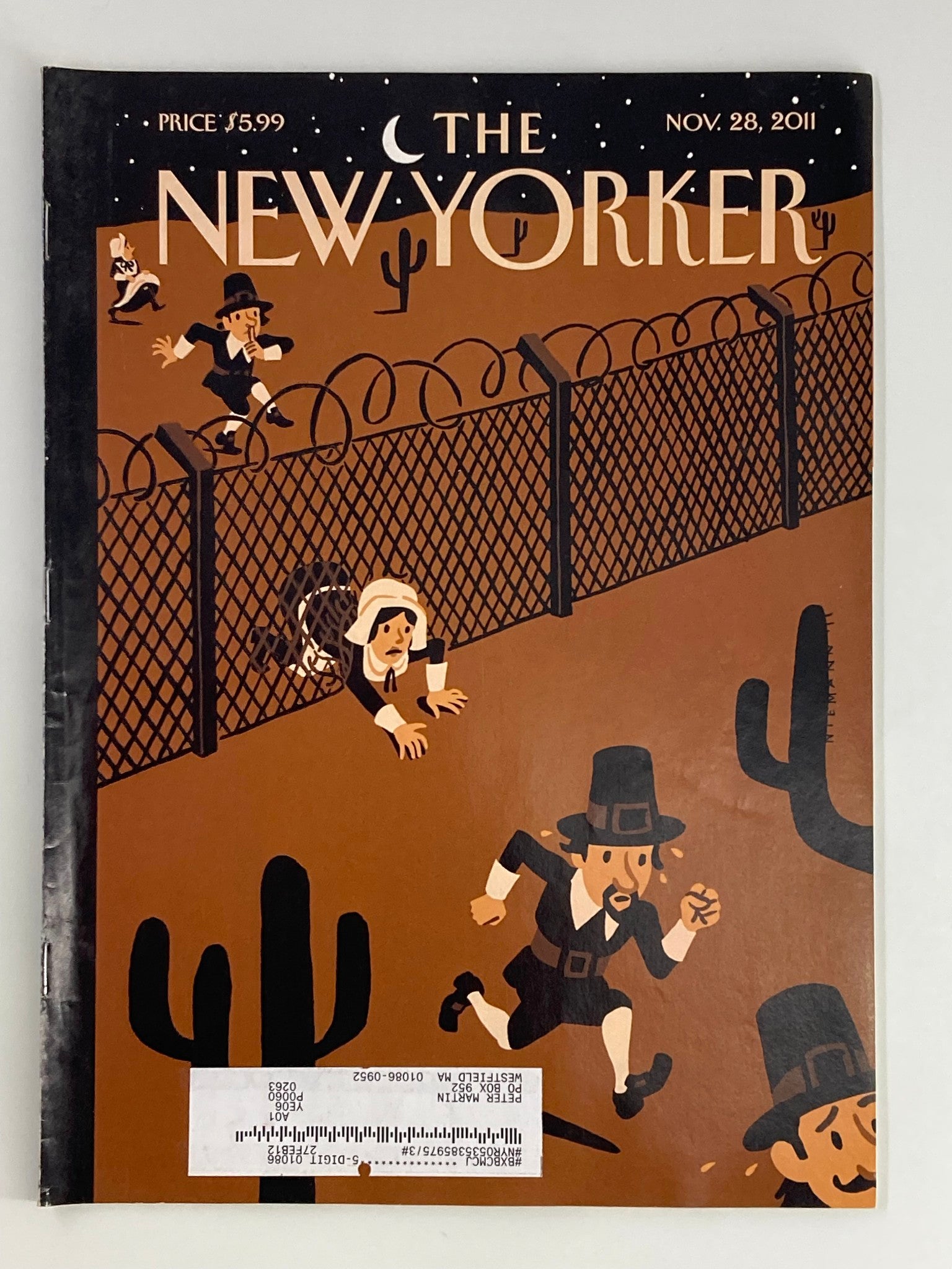 The New Yorker Magazine November 28 2011 Promise Land by Christoph Niemann