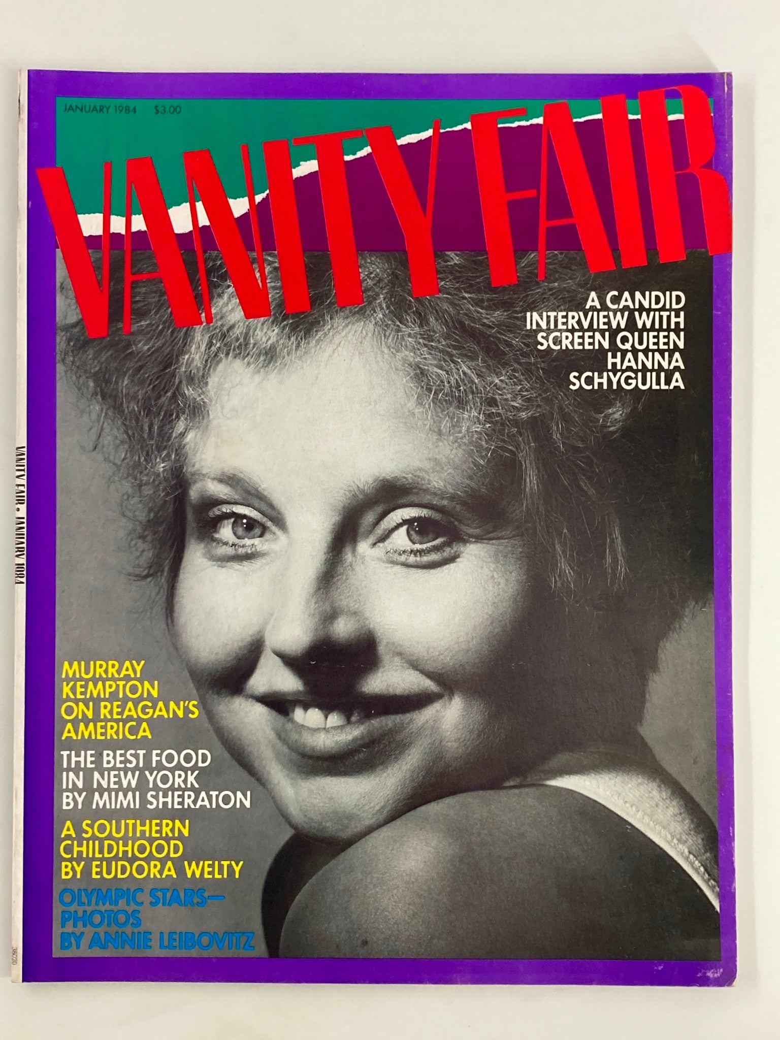 VTG Vanity Fair Magazine January 1984 Screen Queen Hanna Schygulla No Label