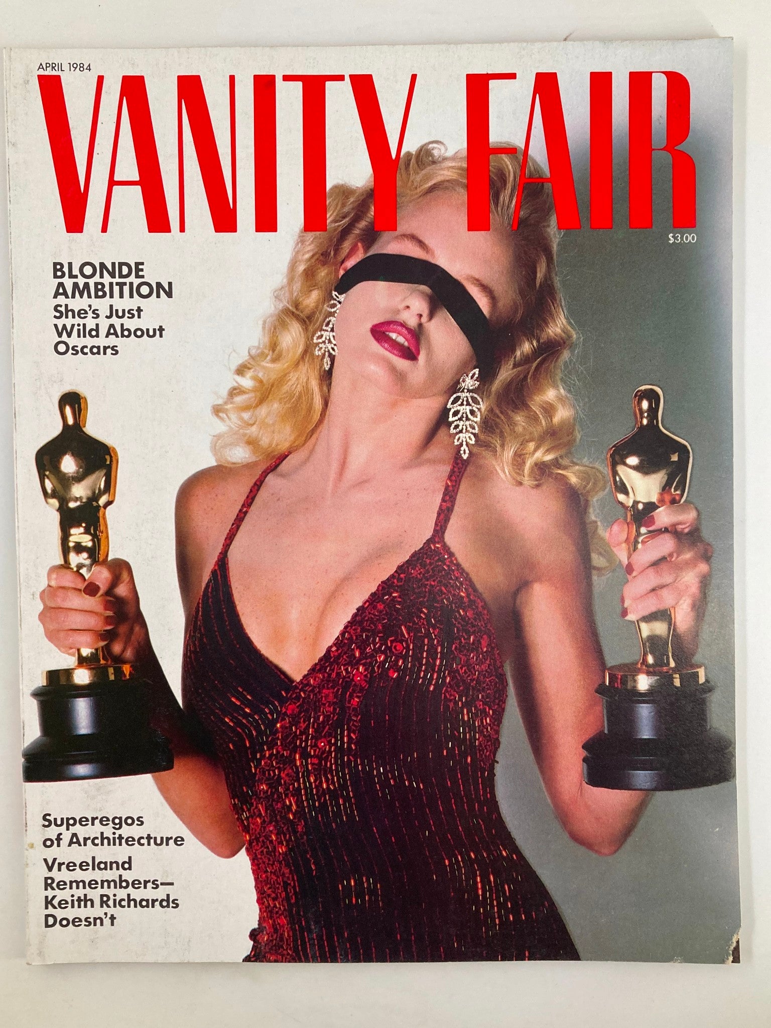 VTG Vanity Fair Magazine April 1984 Blonde Ambition Wild About Oscars No Label