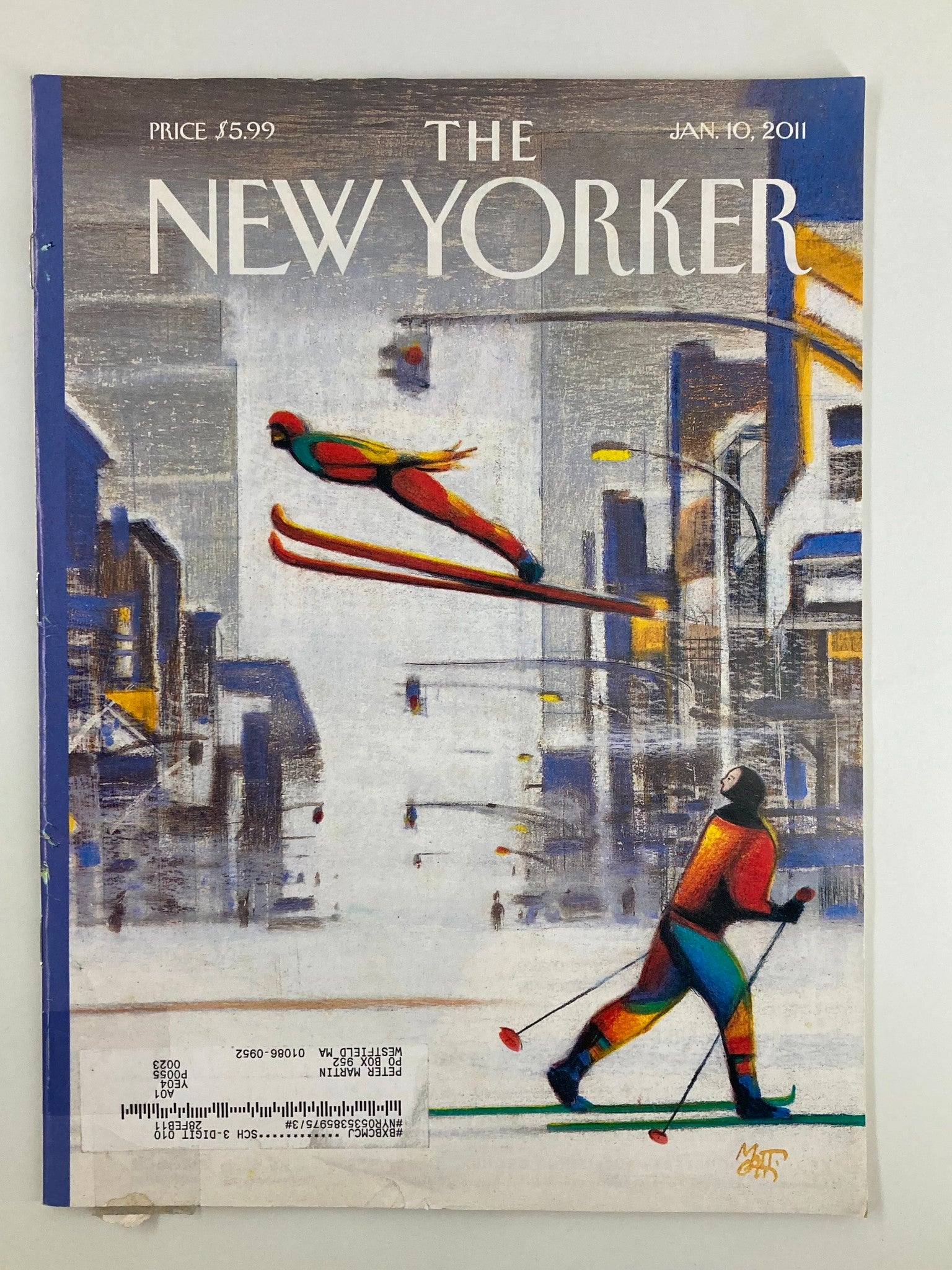 The New Yorker Magazine January 10 2011 Blizzard by Lorenzo Mattotti