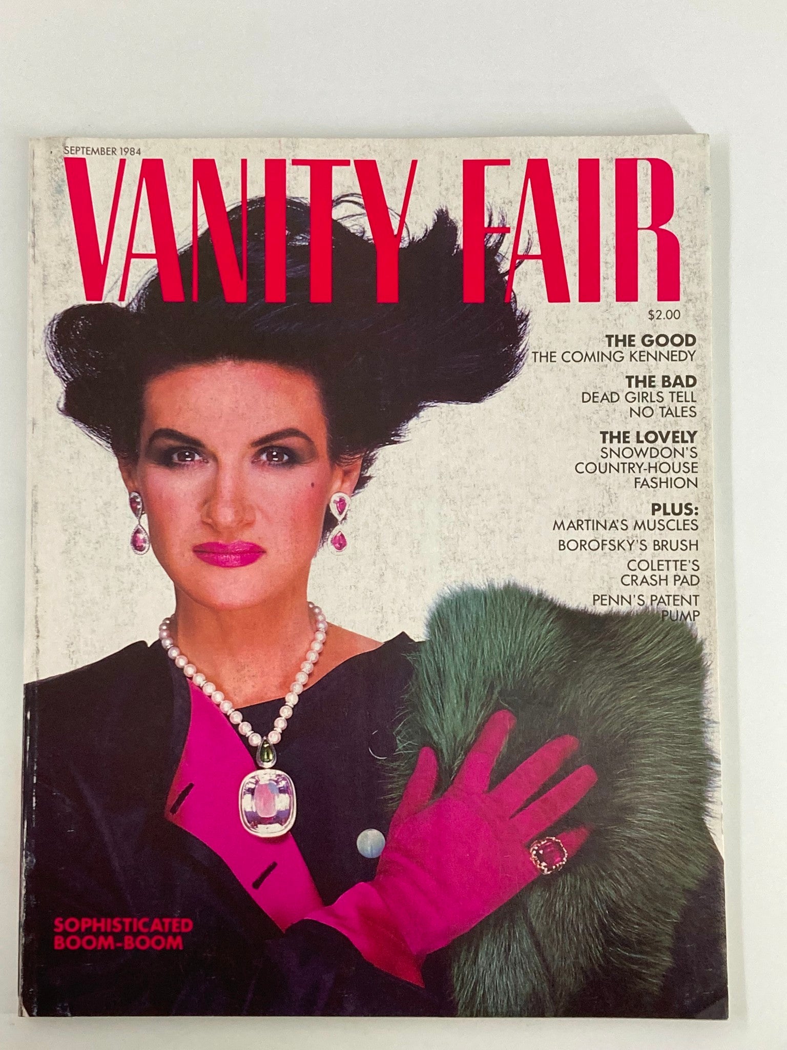 VTG Vanity Fair Magazine September 1984 The Good The Coming Kennedy No Label