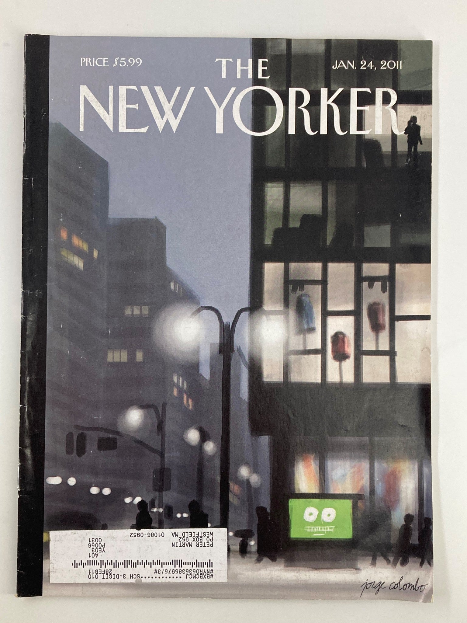 The New Yorker Magazine January 24 2011 Fifth Avenue & Forty-Second by J Colombo