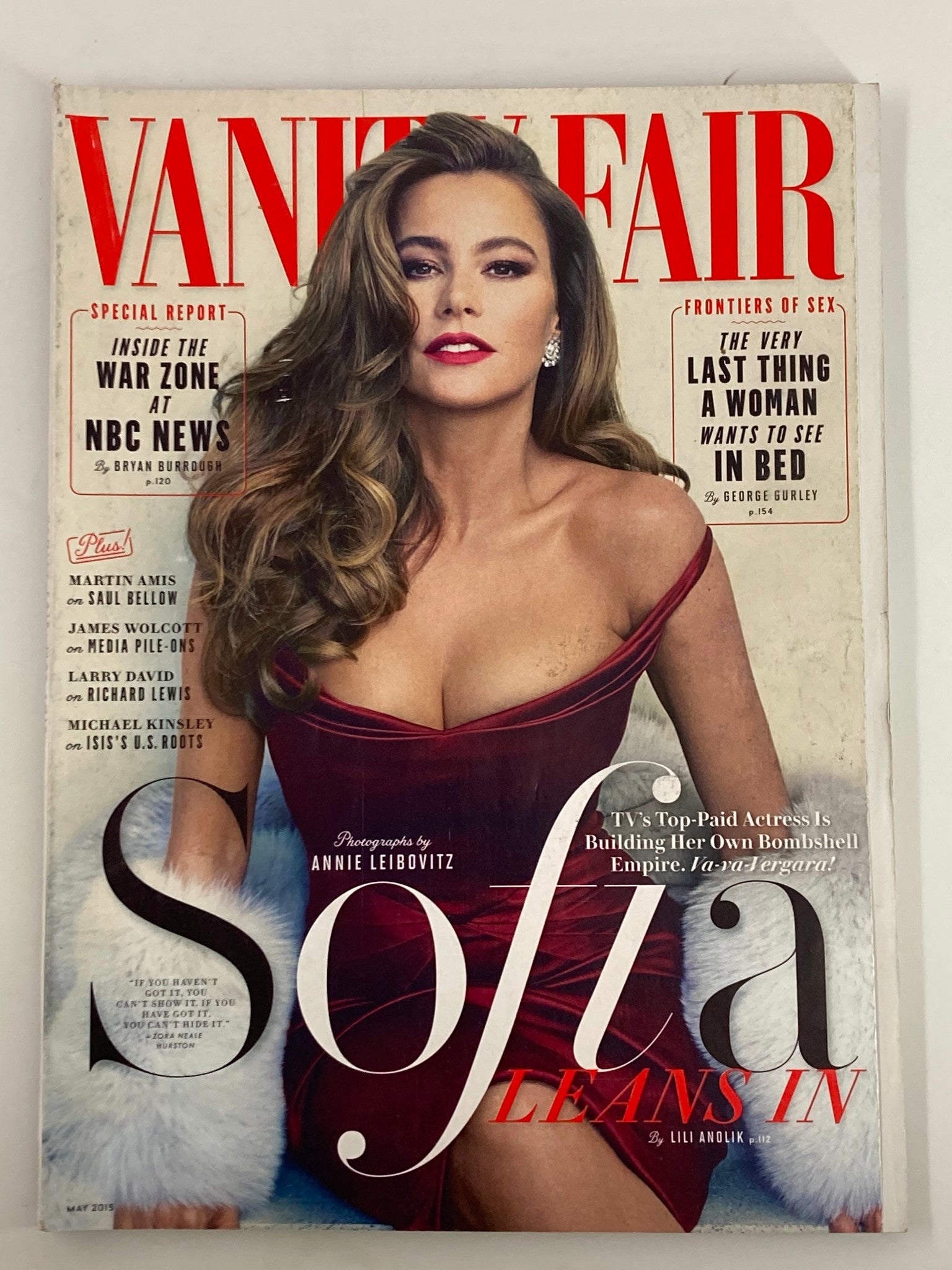 Vanity Fair Magazine May 2015 Sofia Vergara TV's Top Paid Actress No Label