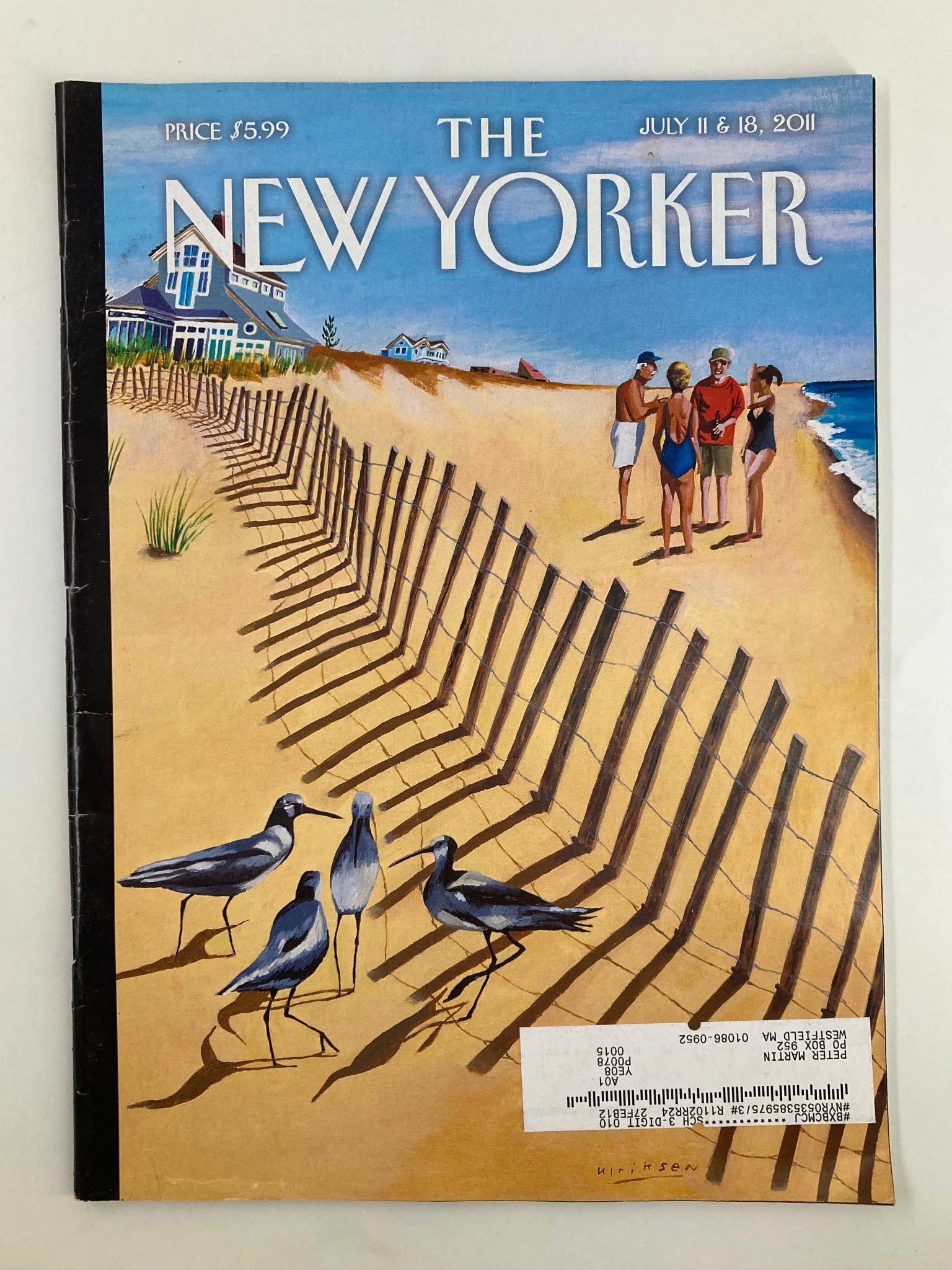 The New Yorker Magazine July 11 & 18 2011 Birds of a Feather by Mark Ulriksen