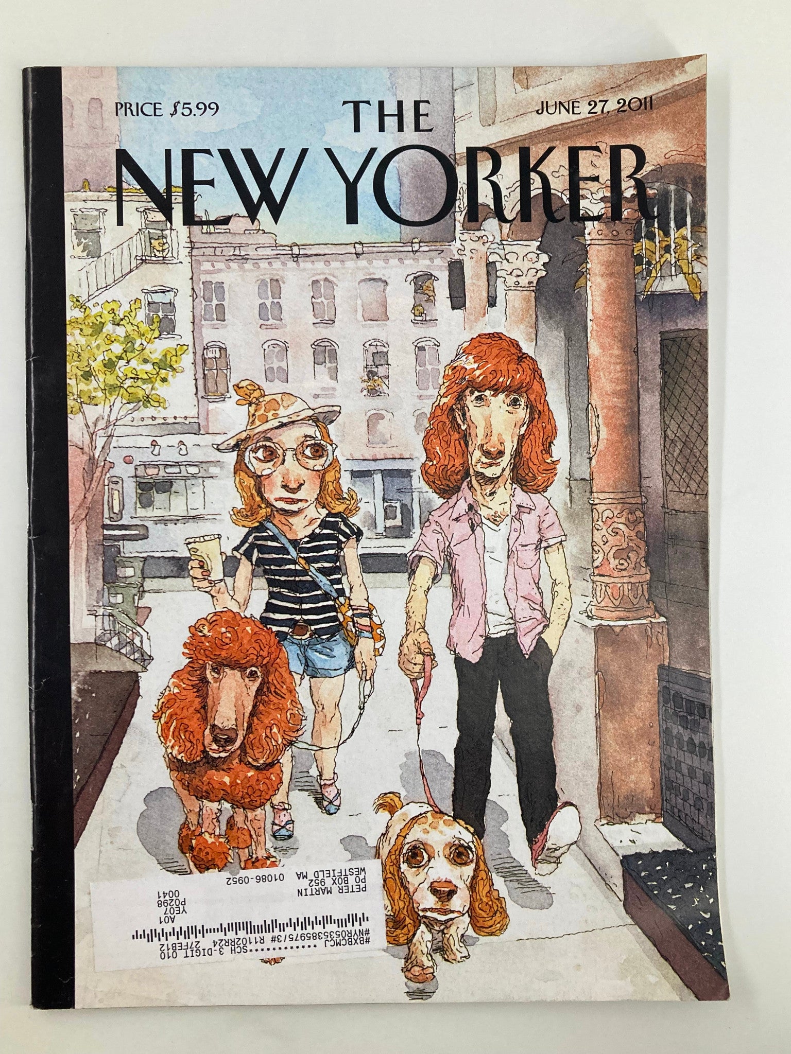 The New Yorker Magazine June 27 2011 Theme Cover Dog Meets Dog by John Cuneo