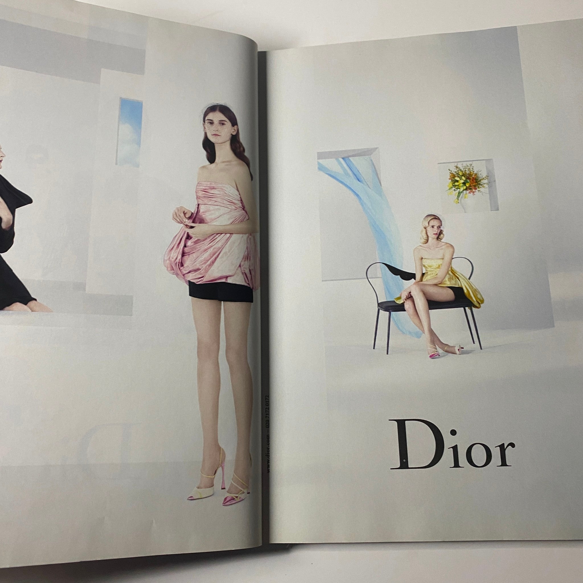 Dior fashion spread from Harper's Bazaar UK Magazine March 2013, highlighting elegant styles and contemporary designs.