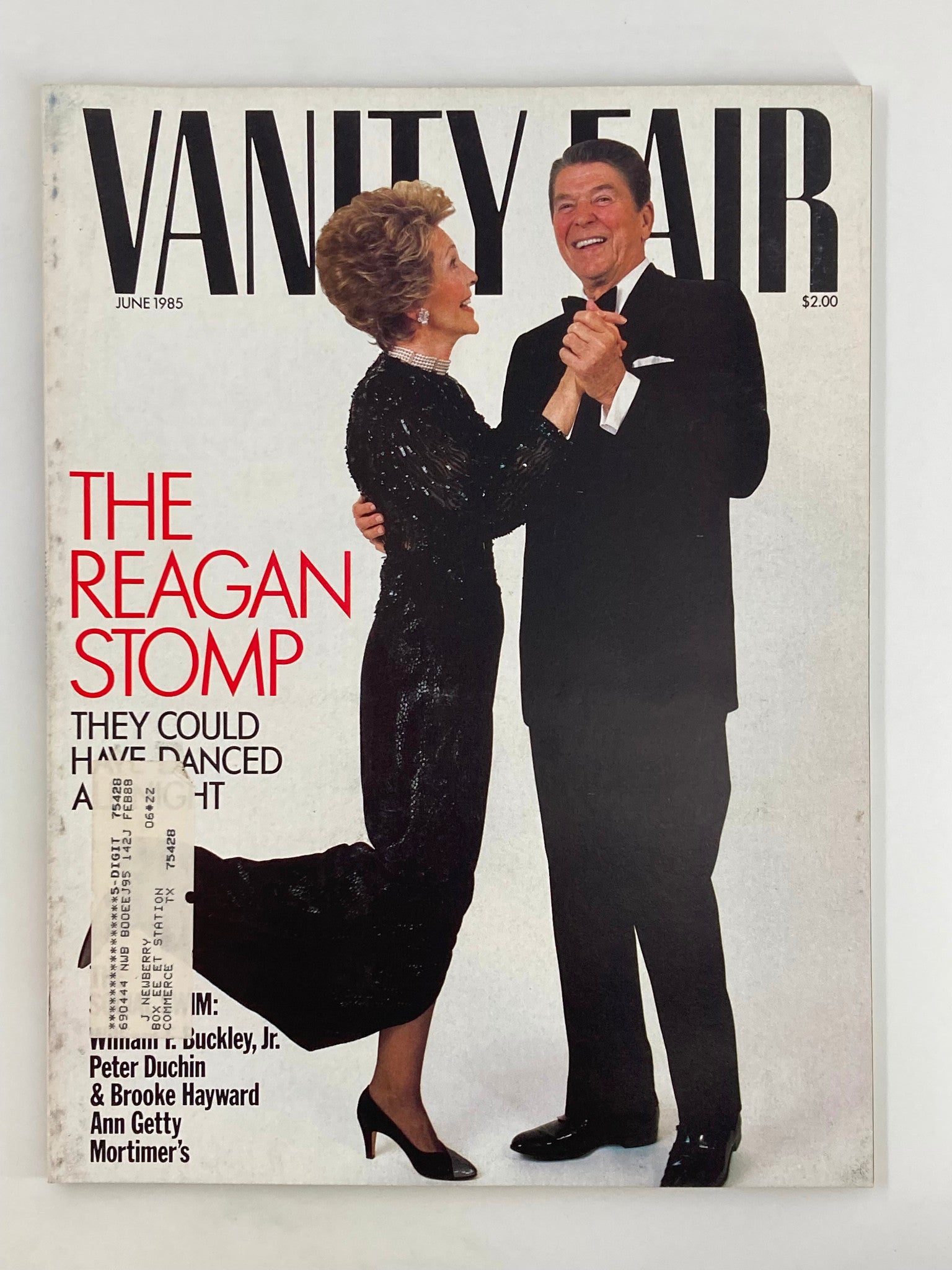 VTG Vanity Fair Magazine June 1985 The Ronald Reagan and Nancy Reagan Stomp