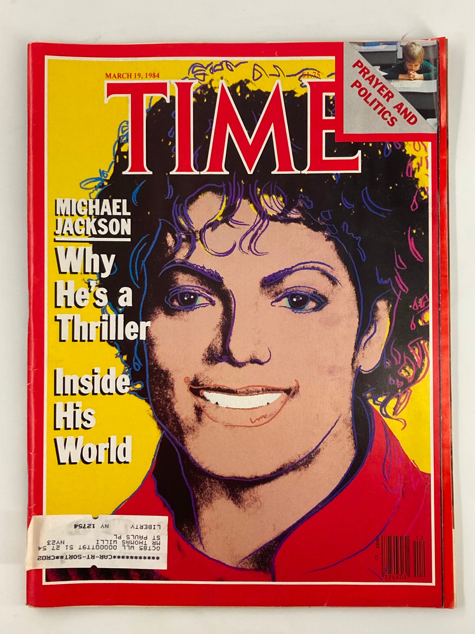 VTG Time Magazine March 1984 Michael Jackson Why He's Thriller Inside His World