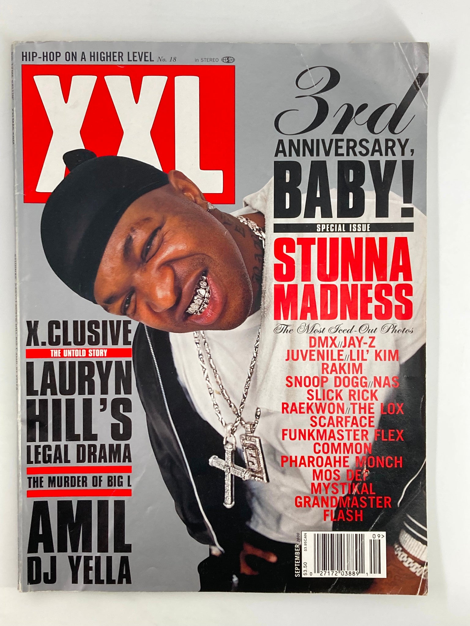 XXL Magazine September 2000 DMX, Jay-Z, Juvenile, Lil Kim and Rakim No Label