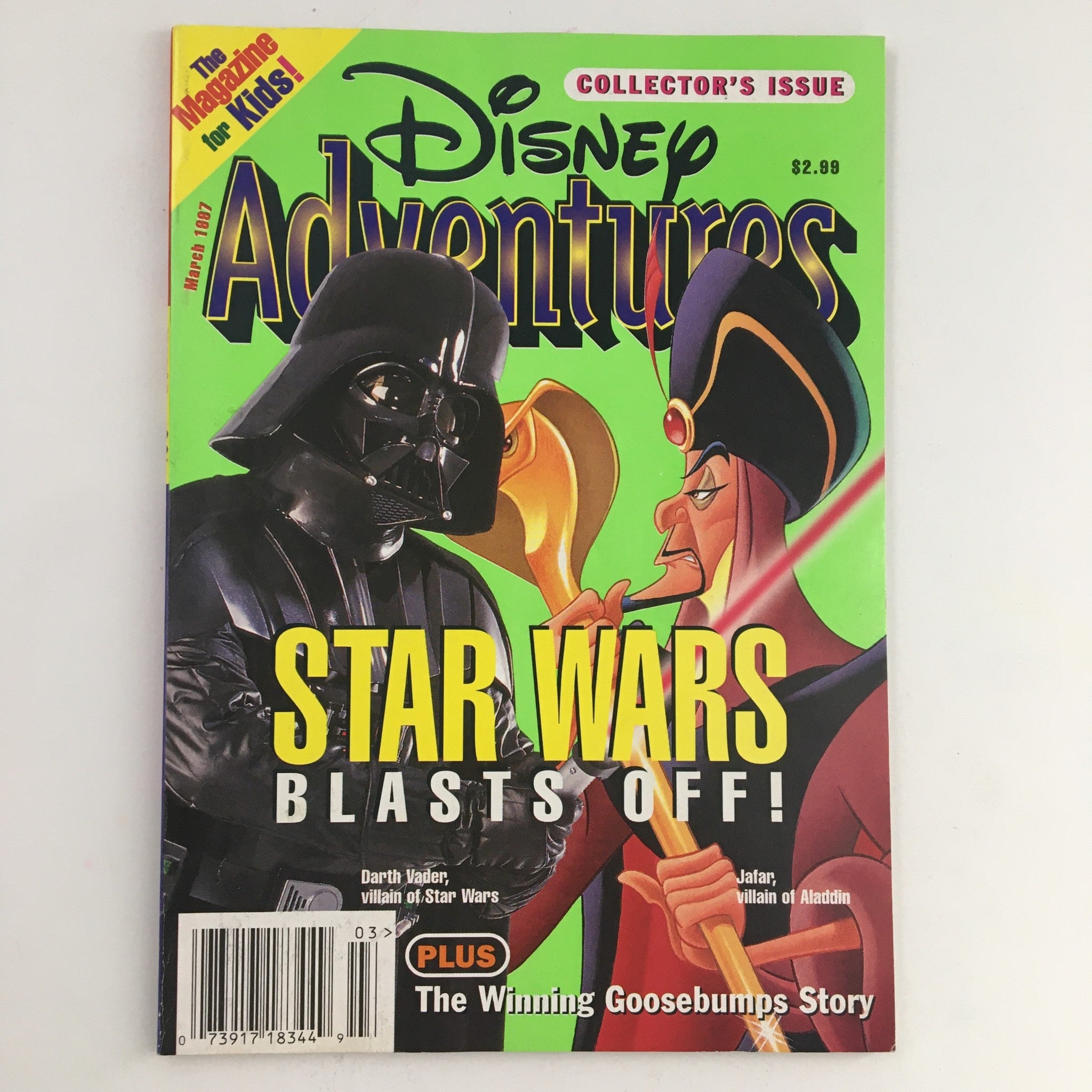 Disney Adventures Magazine March 1997 Star Wars Blasts Off & Jafar No Label