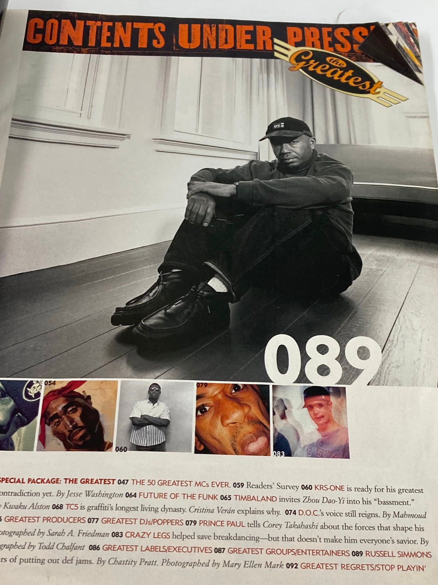 Blaze Vibe Magazine February 1999 Tupac Shakur & 50 Greatest MCs No Label