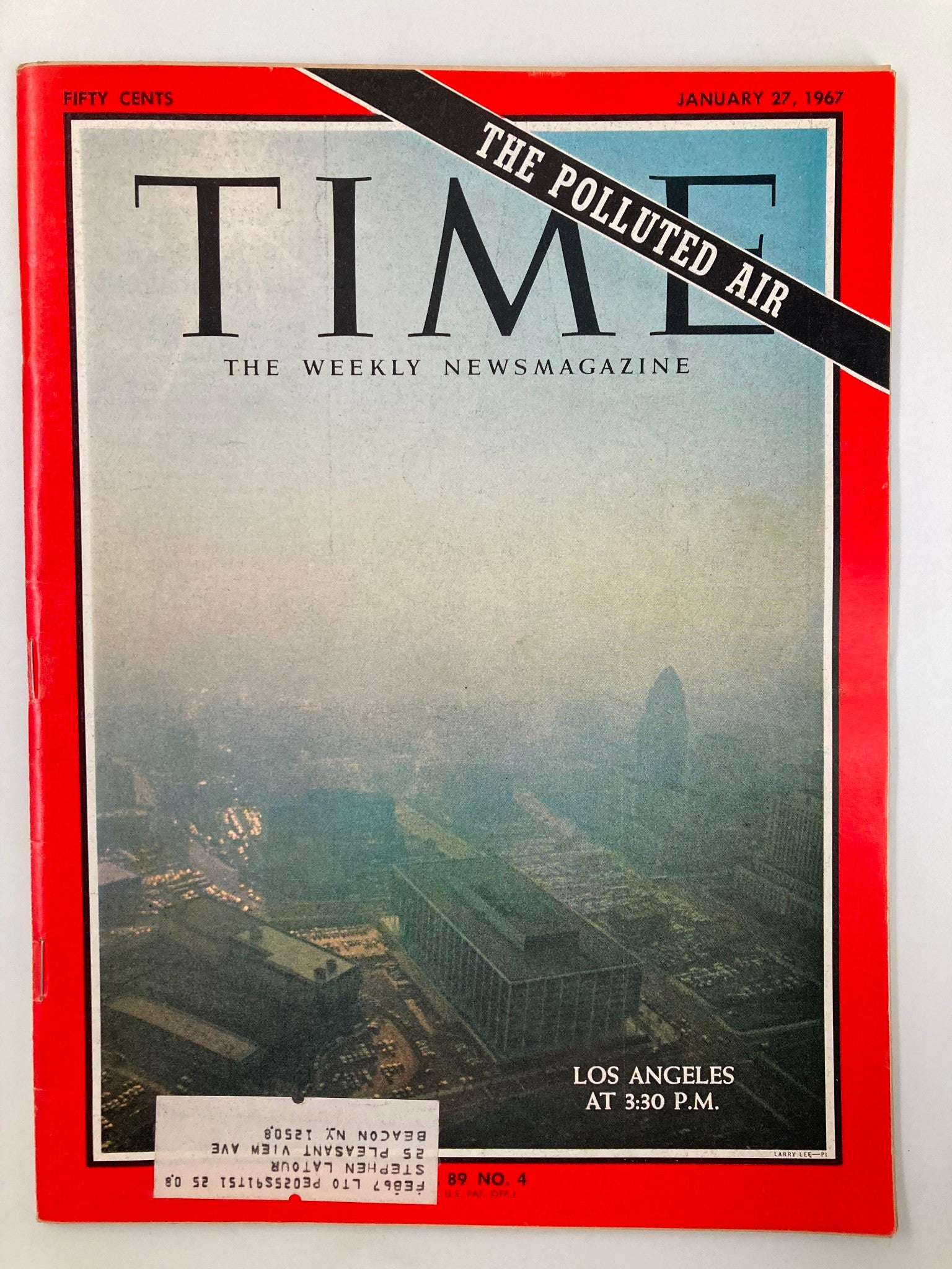 VTG Time Magazine January 27 1967 Vol 89 #4 Los Angeles The Polluted Air