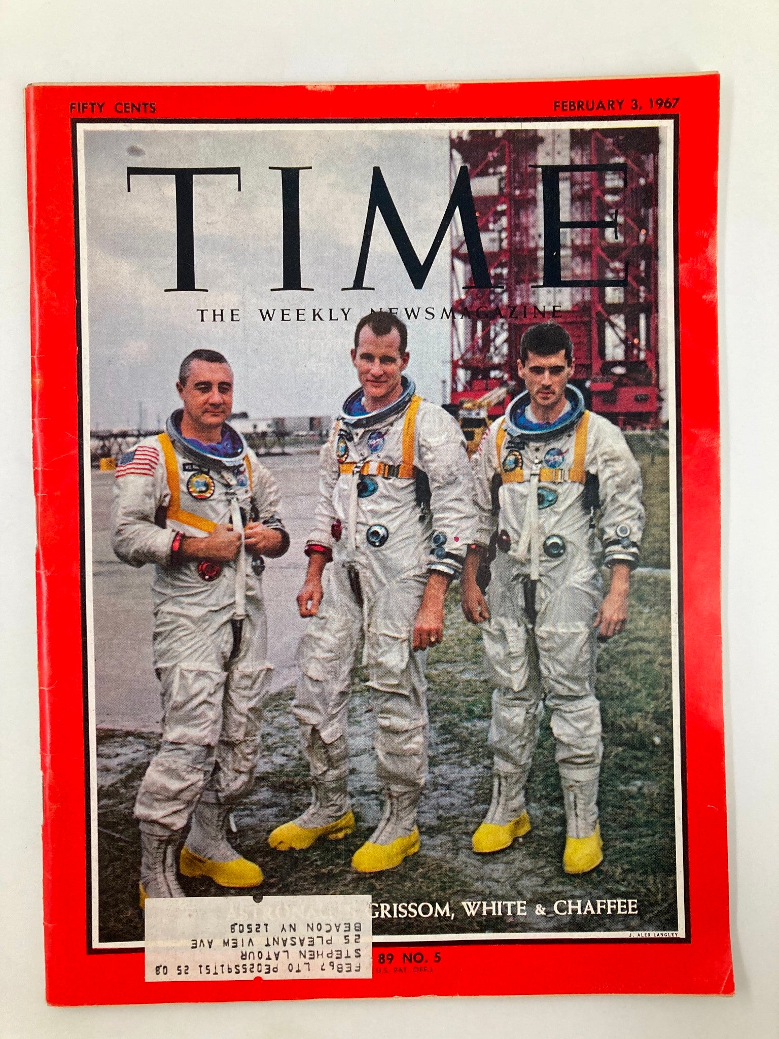 VTG Time Magazine February 3 1967 Vol 89 #5 Grissom, White and Chaffee