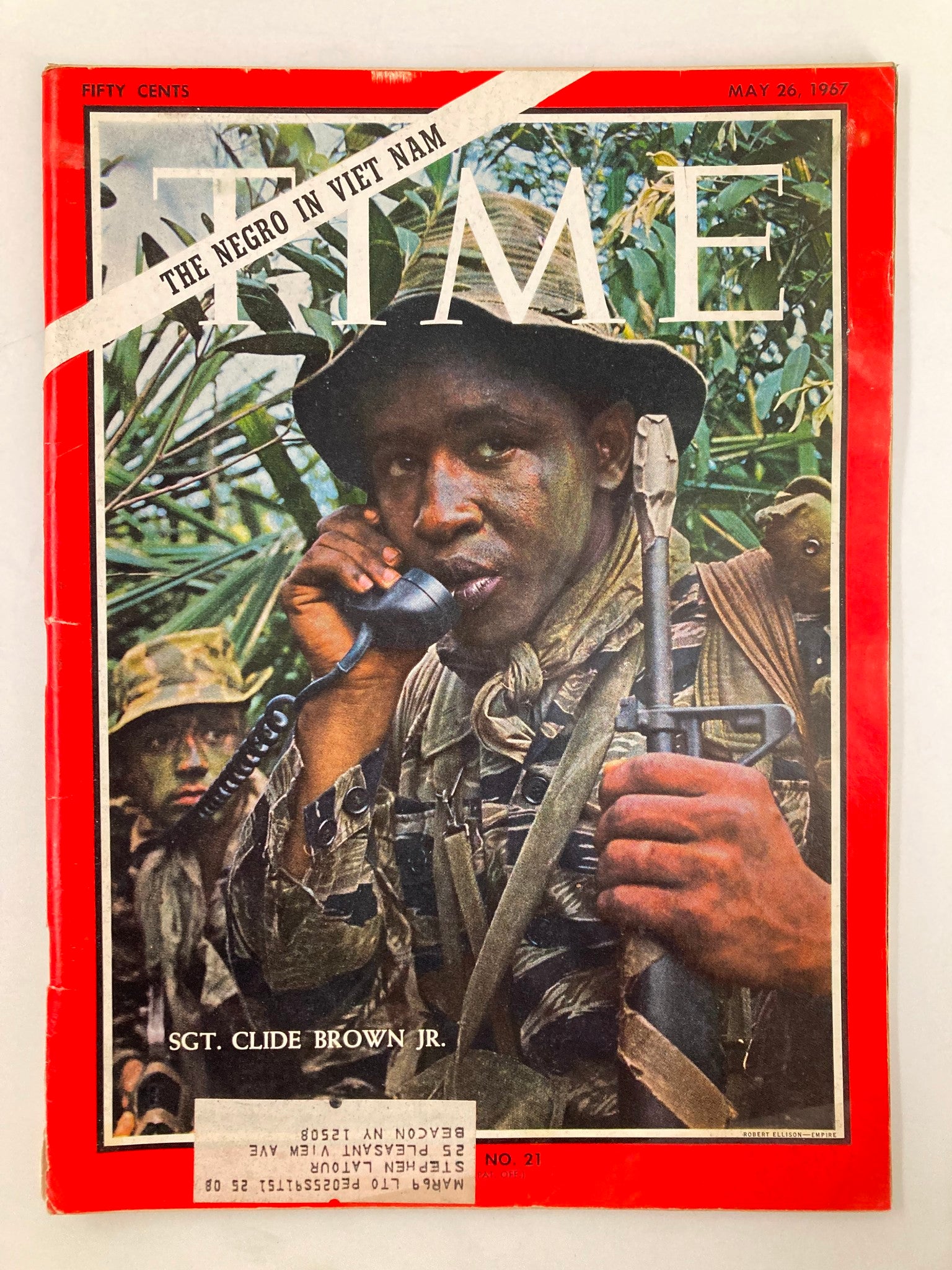 VTG Time Magazine May 26 1967 Vol 89 #21 Negro in Viet Nam Sgt. Clide Brown Jr.