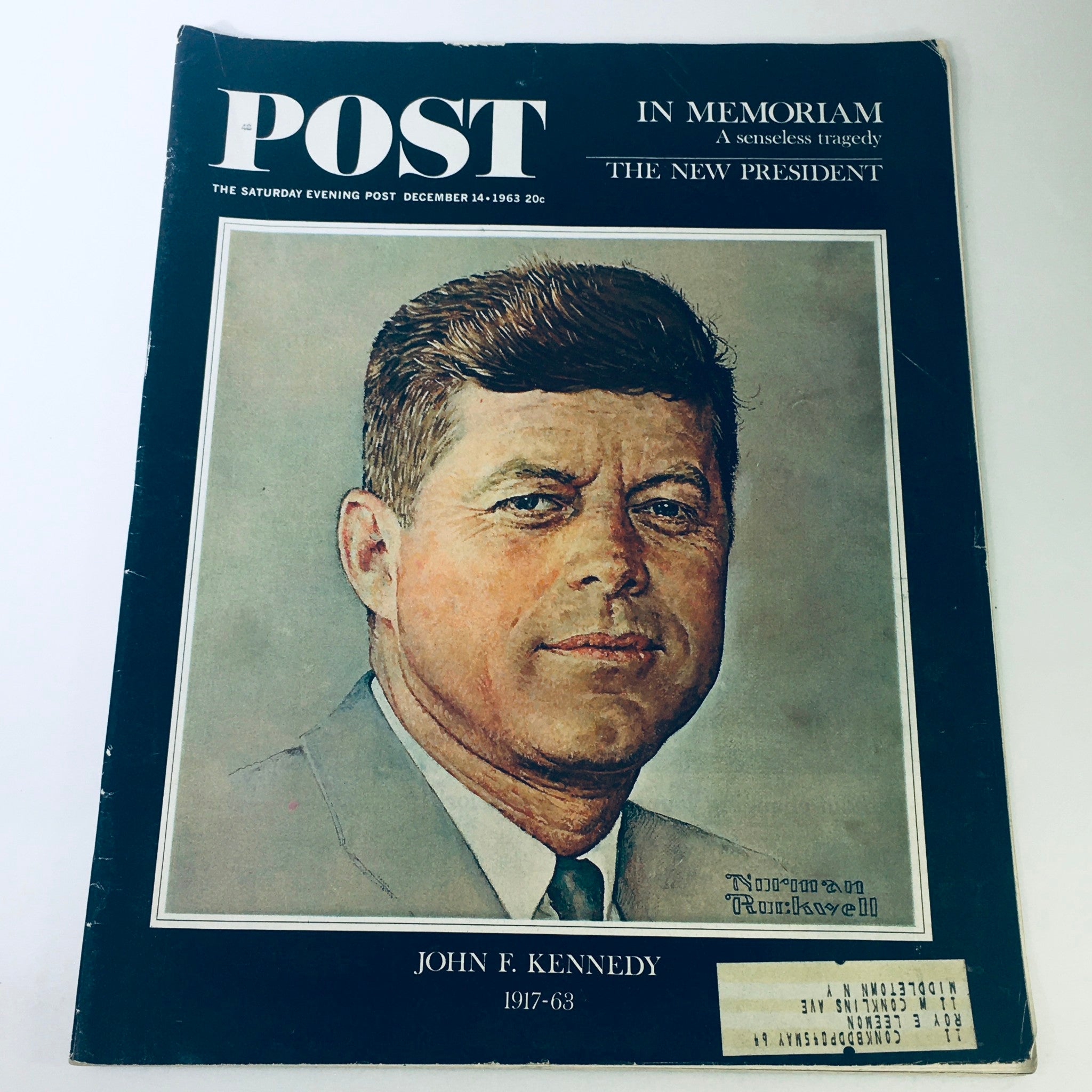 VTG The Saturday Evening Post December 14 1963 - Pres. John F. Kennedy 1917-1963