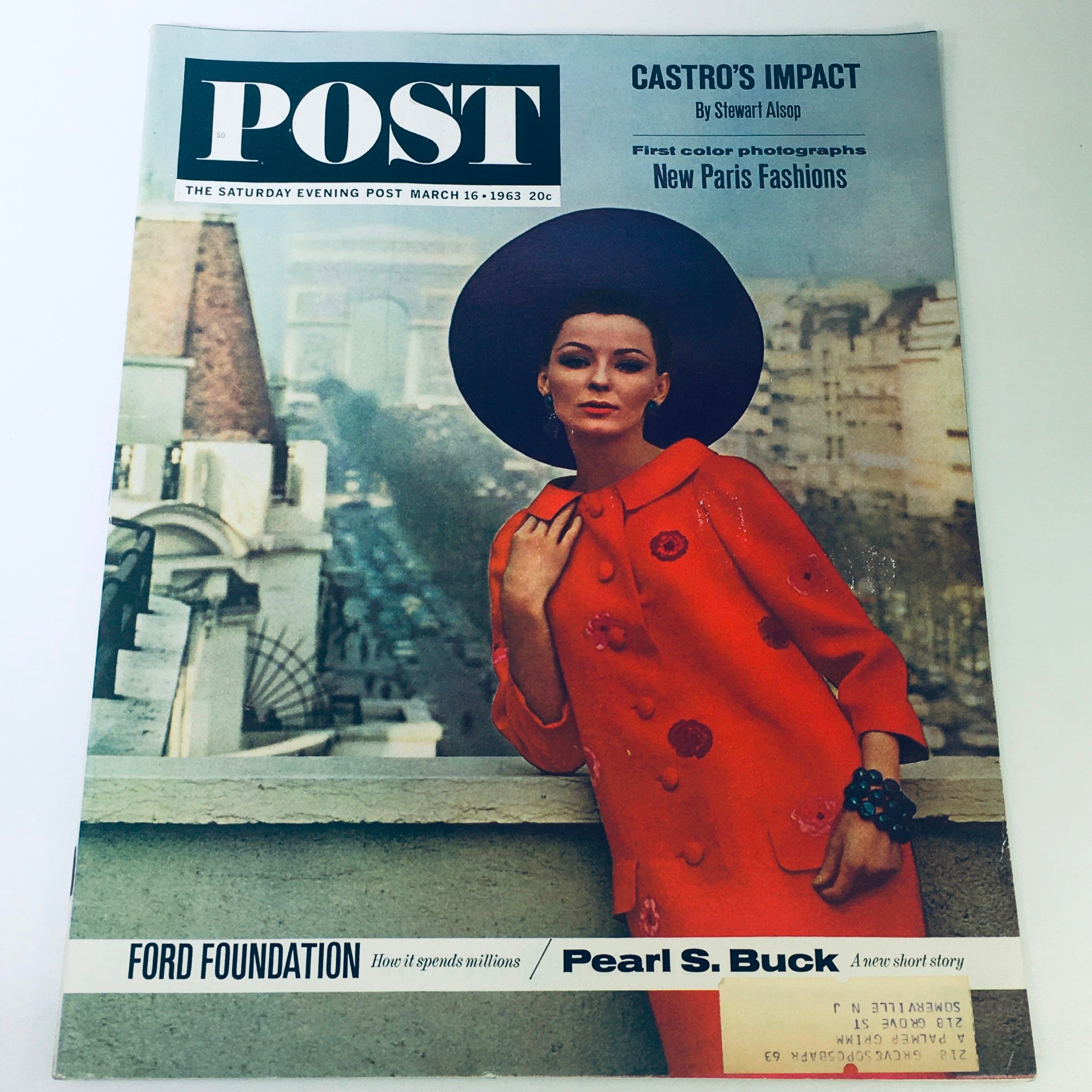 VTG The Saturday Evening Post March 16 1963 - Pearl S. Buck / New Paris Fashion