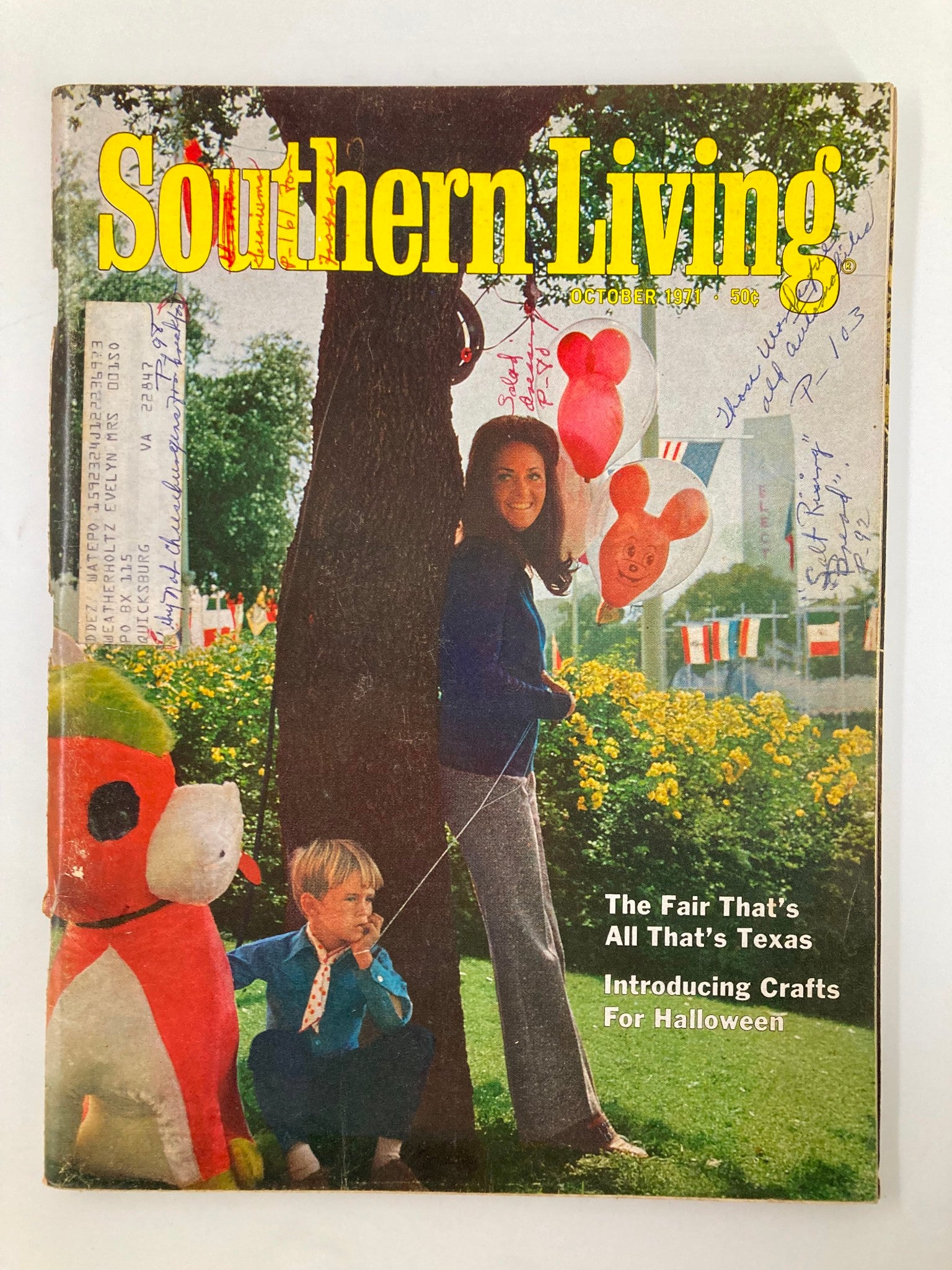 VTG Southern Living Magazine October 1971 The Fair That's All Texas