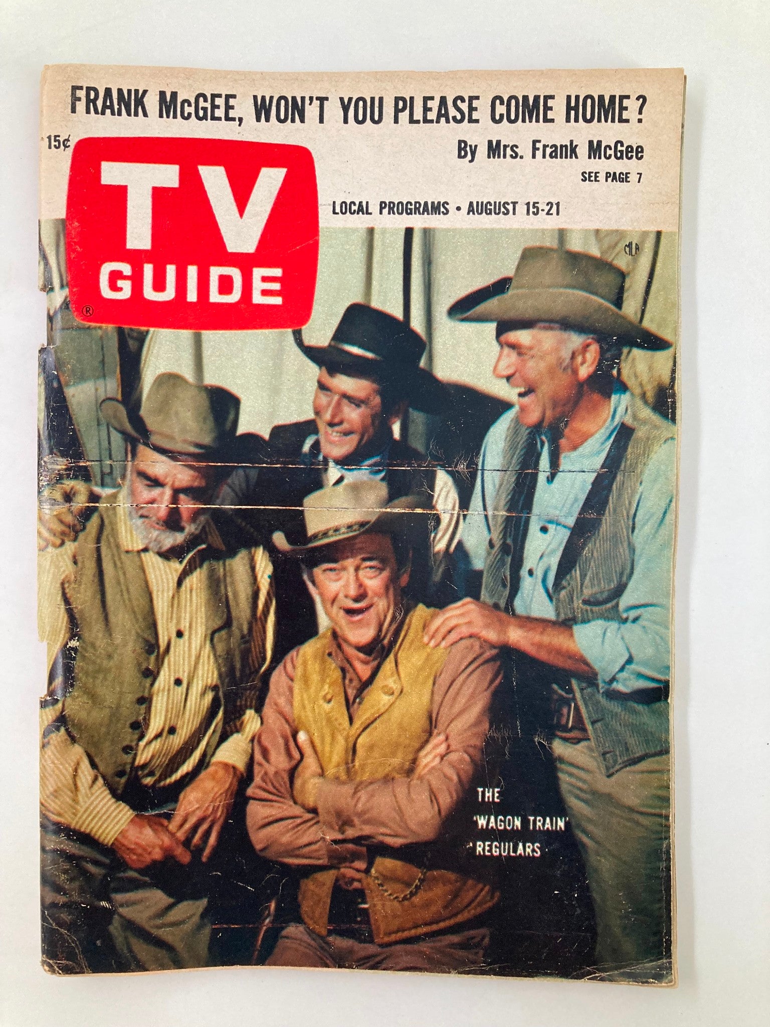 TV Guide Magazine August 15 1964 Frank McGrath north california edition no label