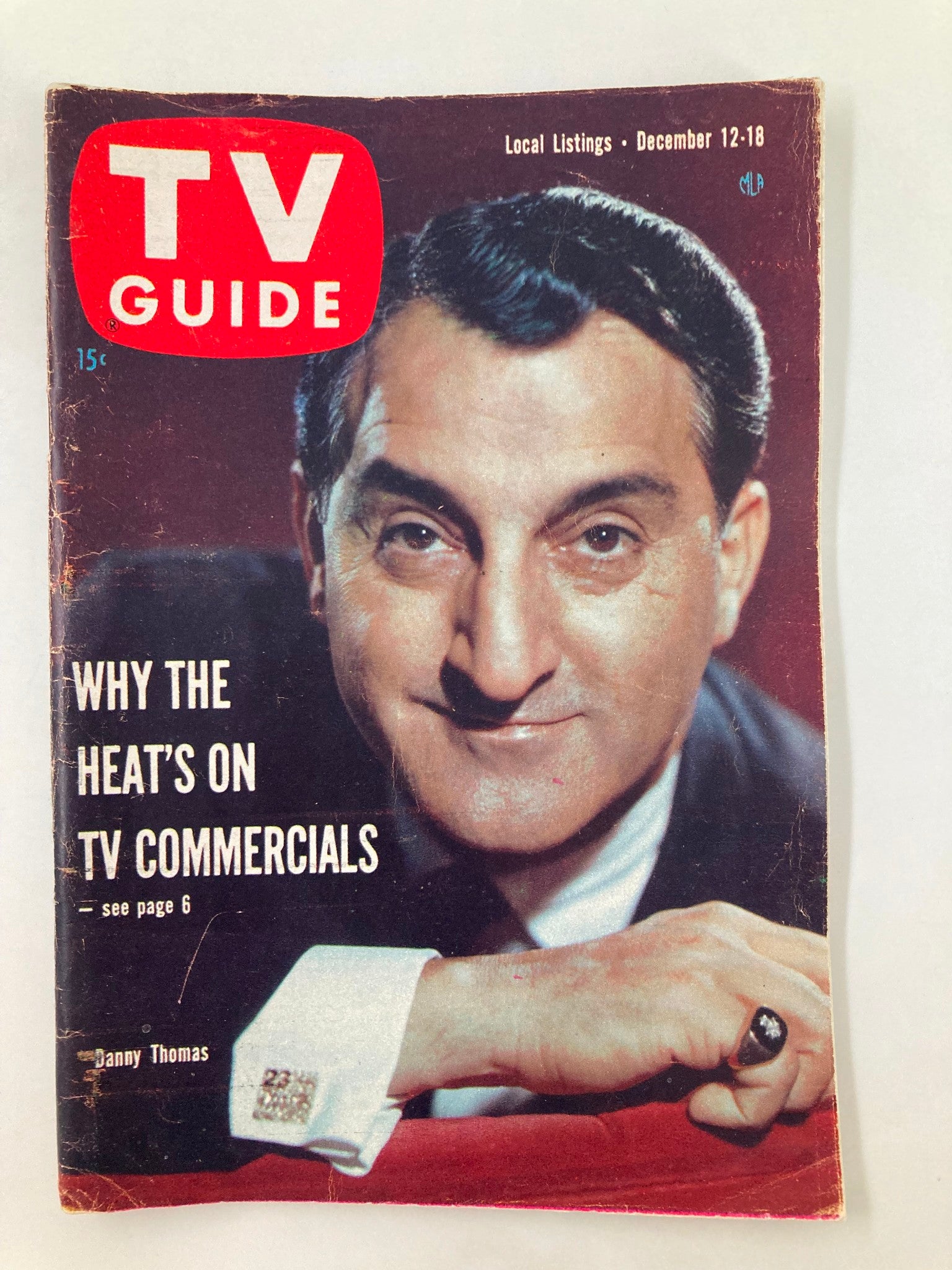 TV Guide Magazine December 12 1959 Danny Thomas north california no label