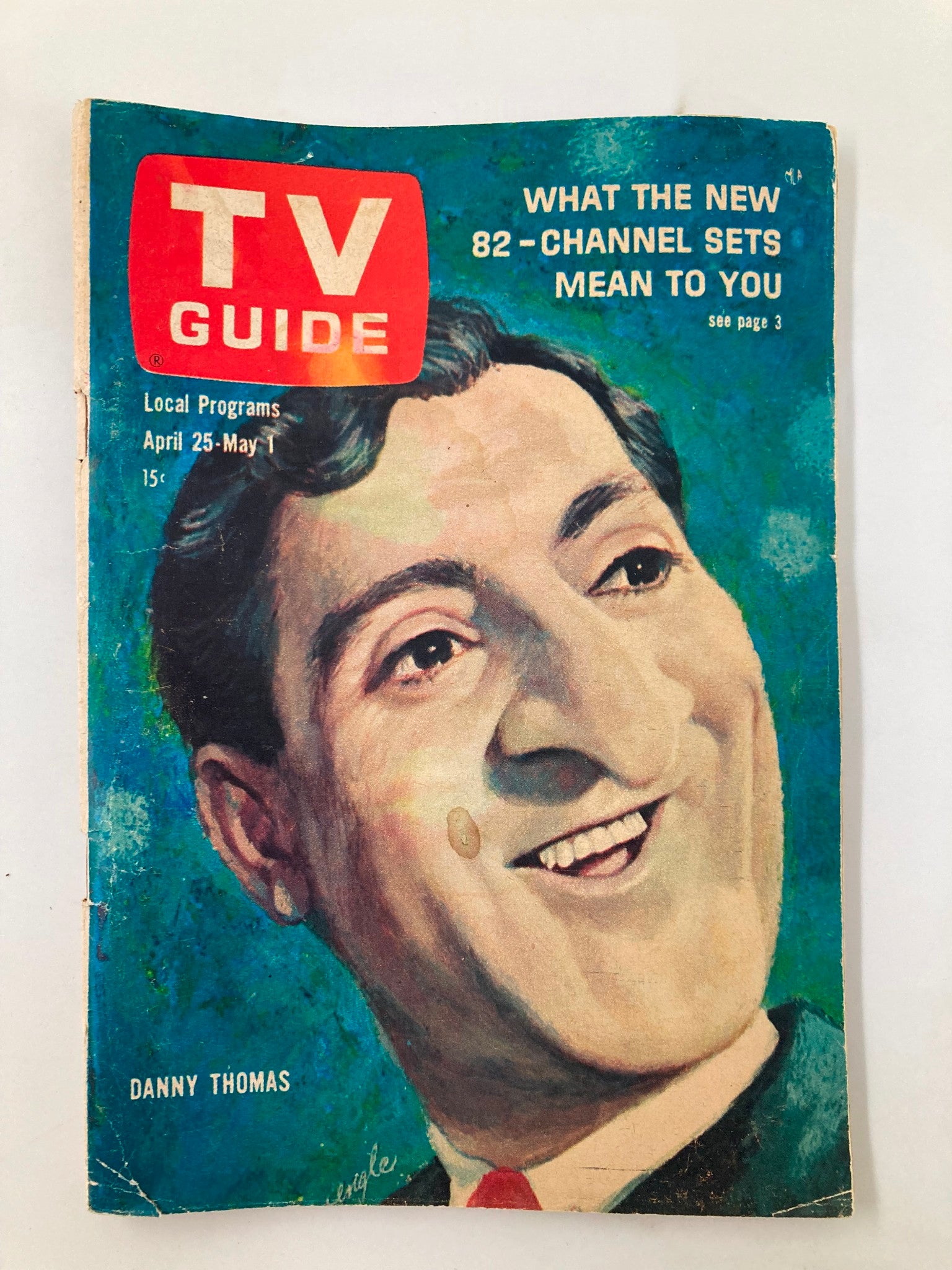 TV Guide Magazine April 25 1964 Danny Thomas north california edition no label