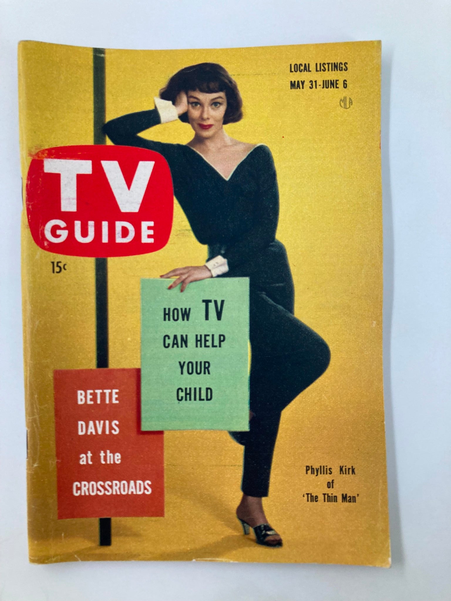 TV Guide Magazine May 31 1958 Phyllis Kirk  north california edition no label