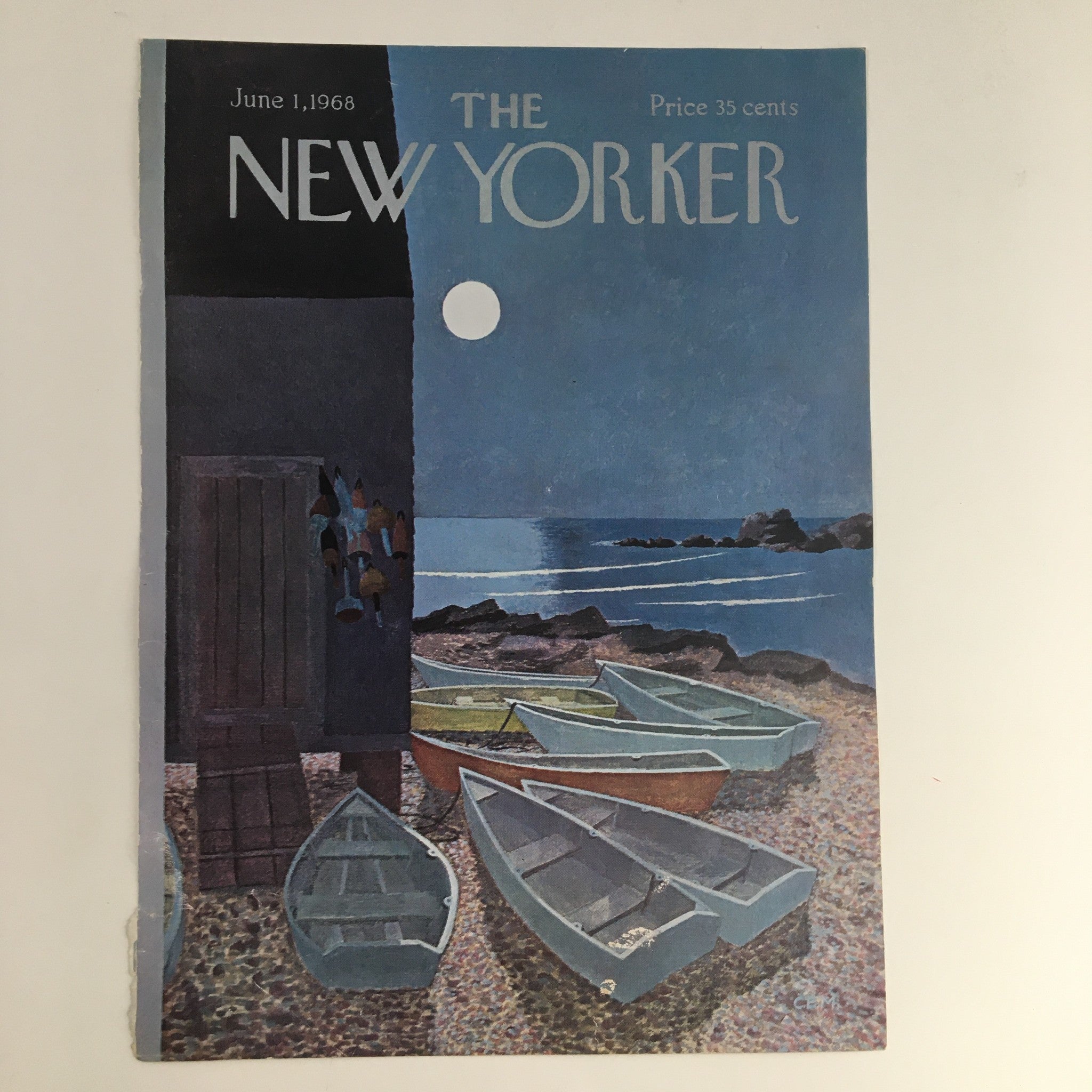 COVER ONLY The New Yorker June 1 1968 Full Cover Theme by Charles E. Martin