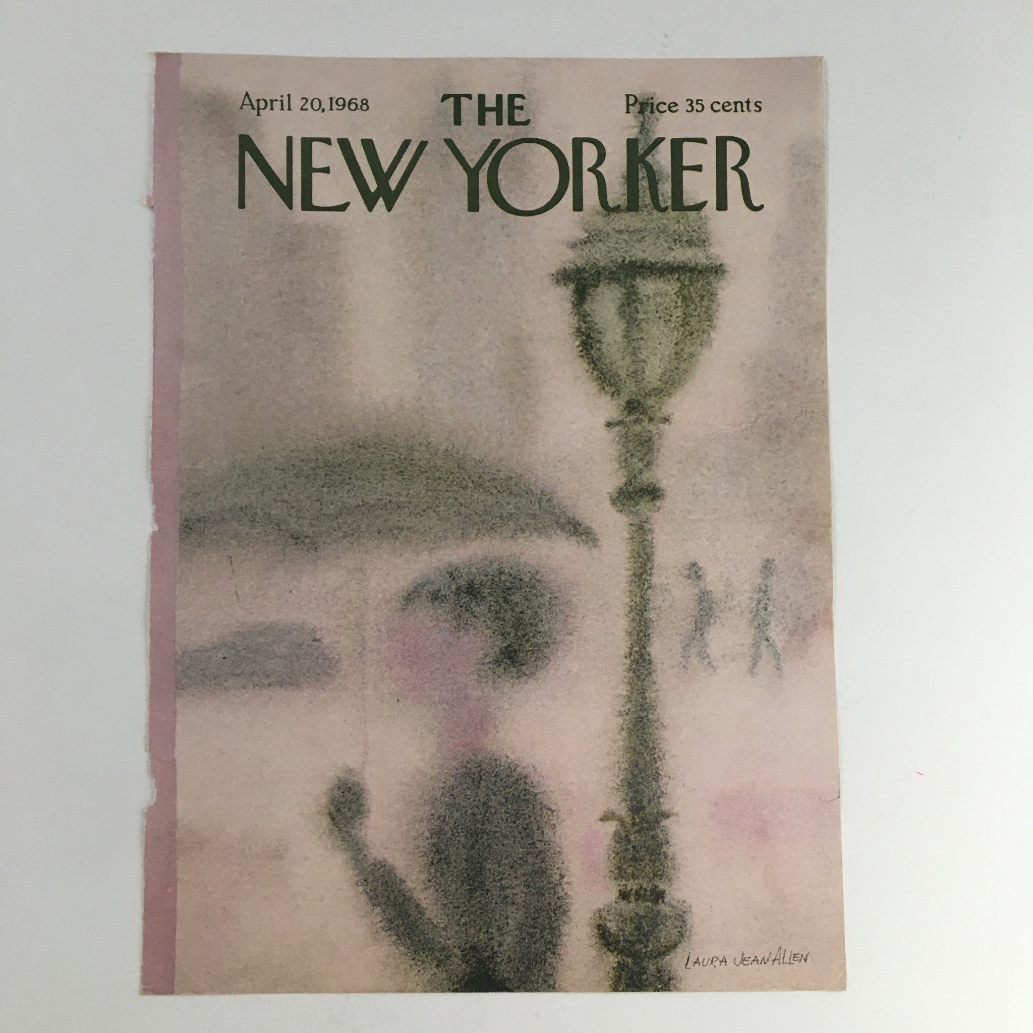 COVER ONLY The New Yorker April 20 1968 Full Cover Theme by Laura Jean Allen