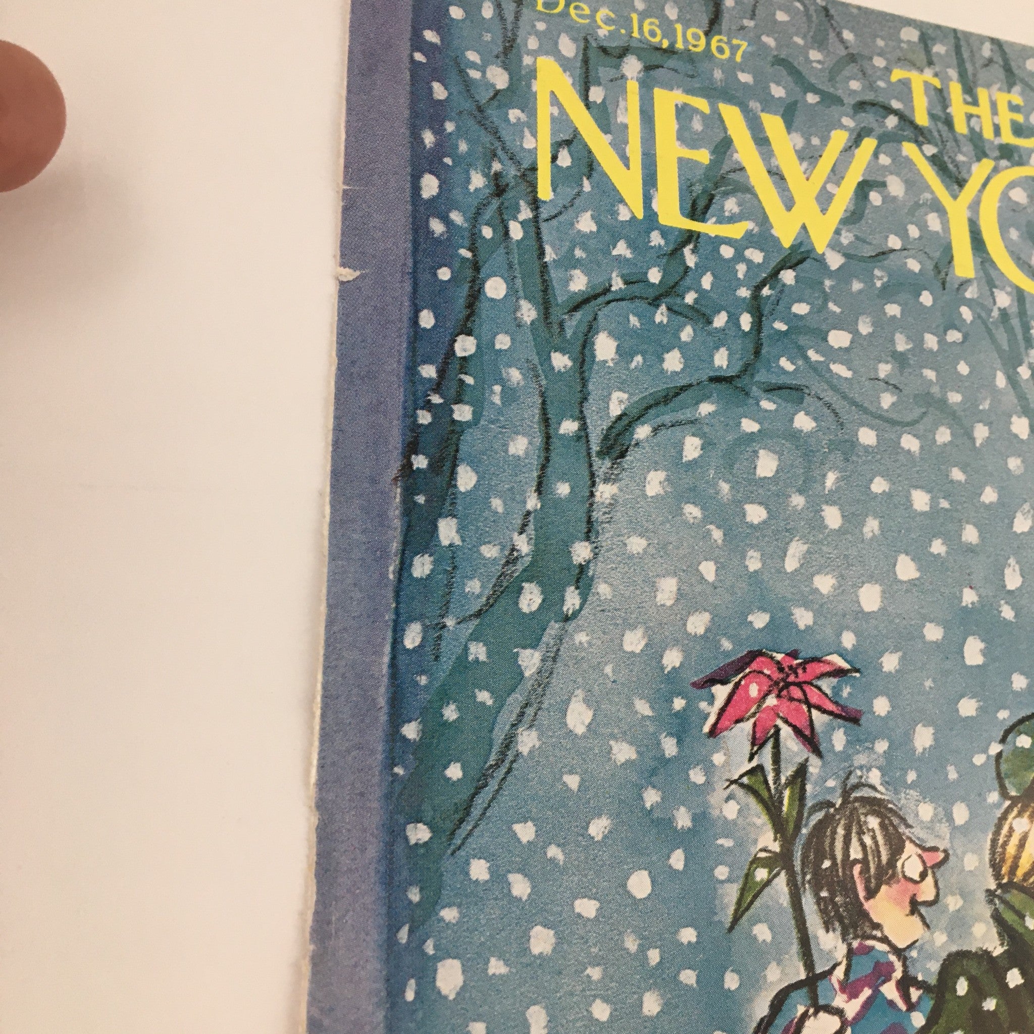 COVER ONLY The New Yorker December 16 1967 Full Cover Theme by Charles Saxon