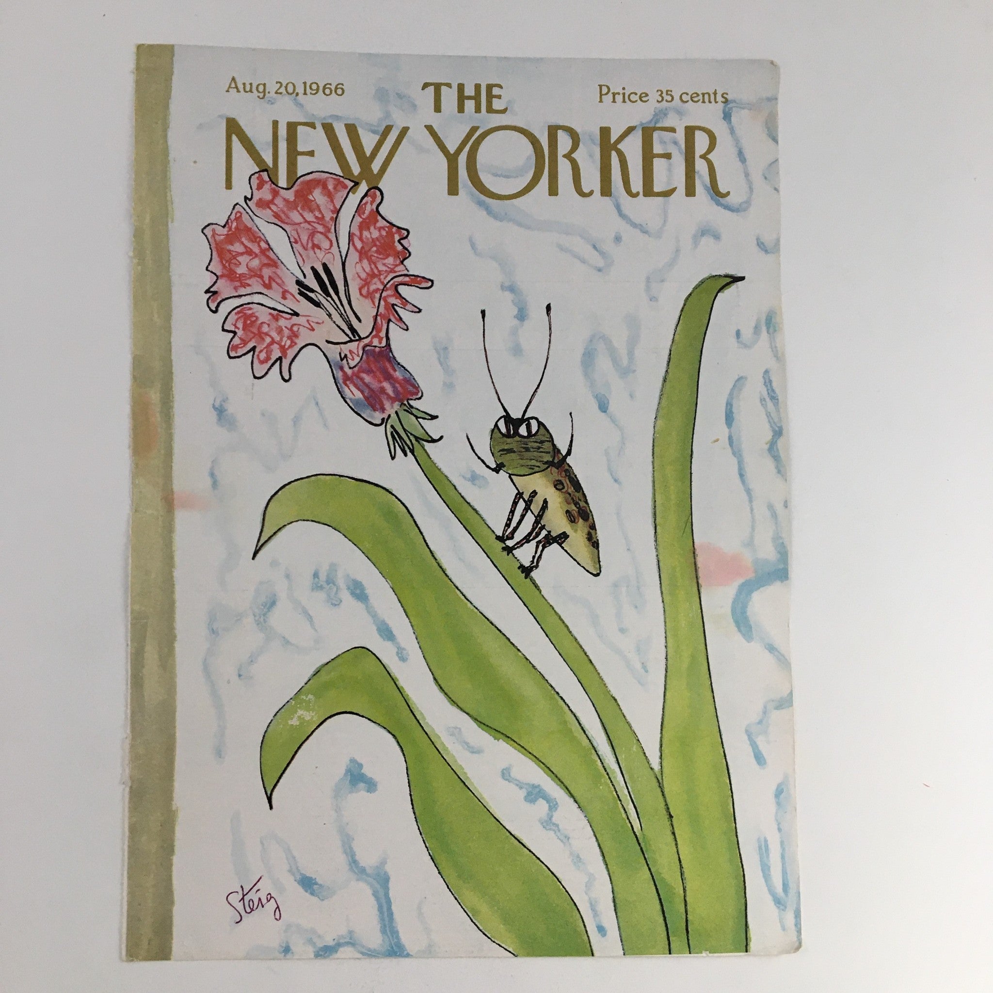 COVER ONLY The New Yorker August 20 1966 Full Cover Theme by William Steig