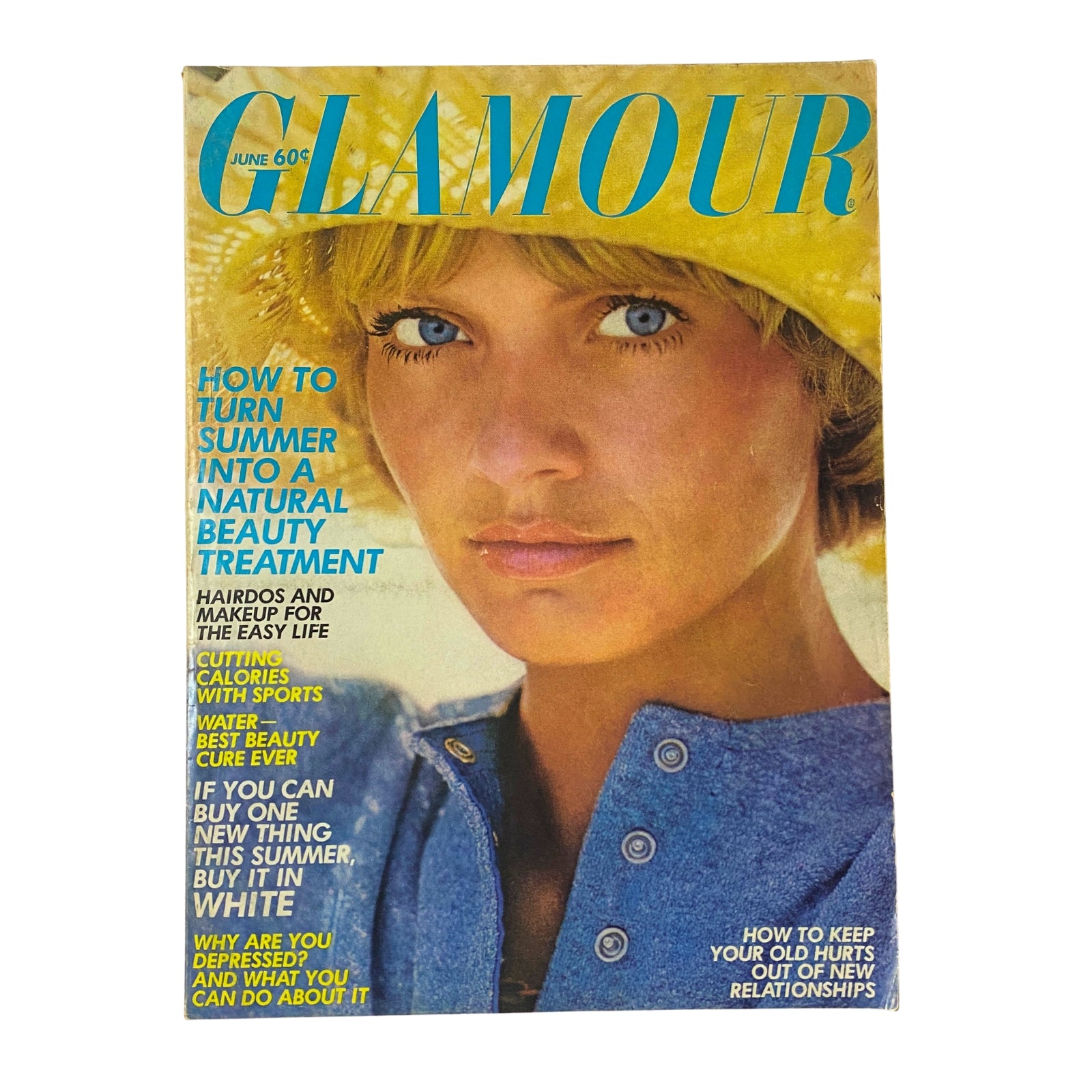 Glamour Magazine June 1972 Cover Look Photographed by Mike Reinhardt No Label