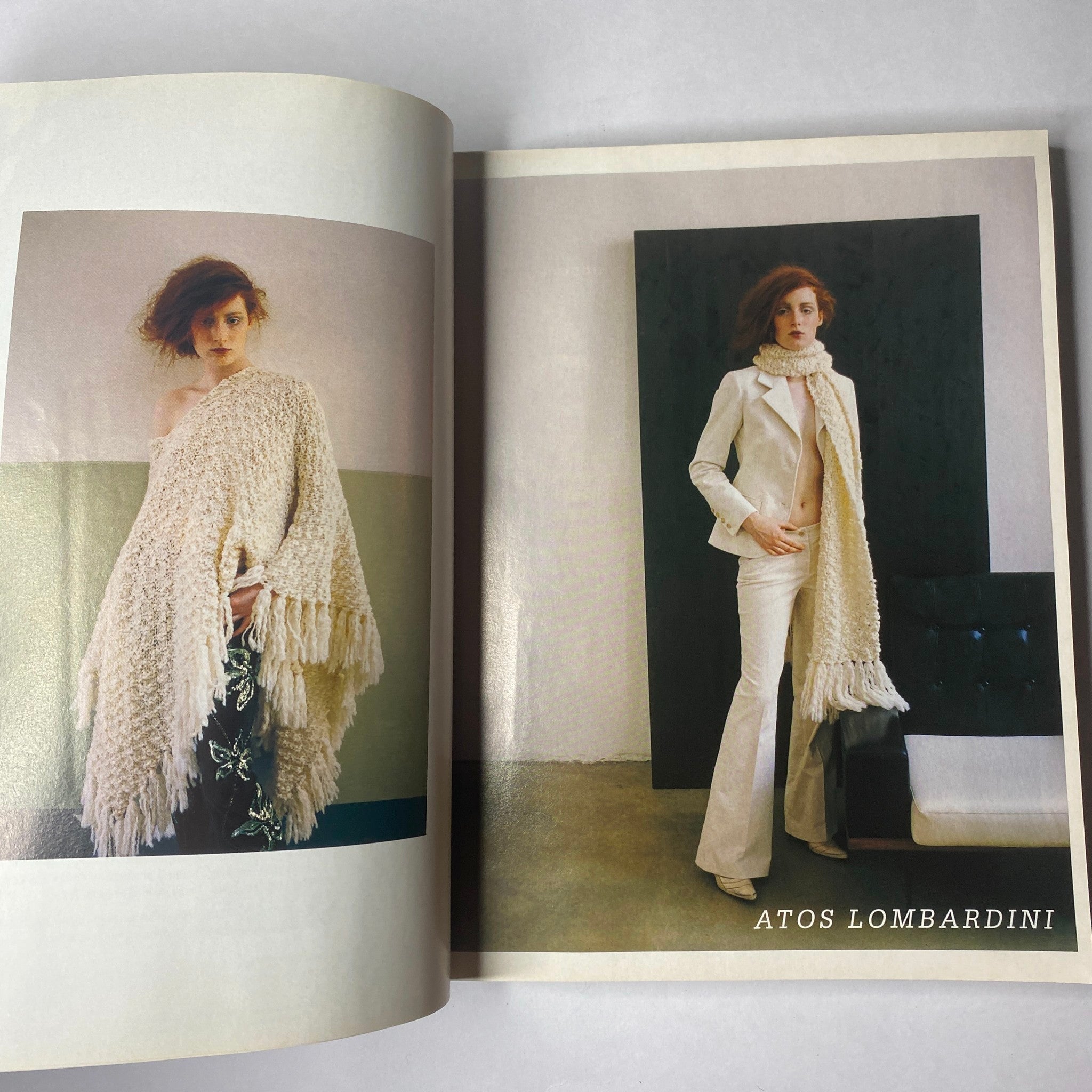 Fashion editorial from Marie Claire Italia Magazine, November 2002, highlighting a stylish model in contemporary attire.