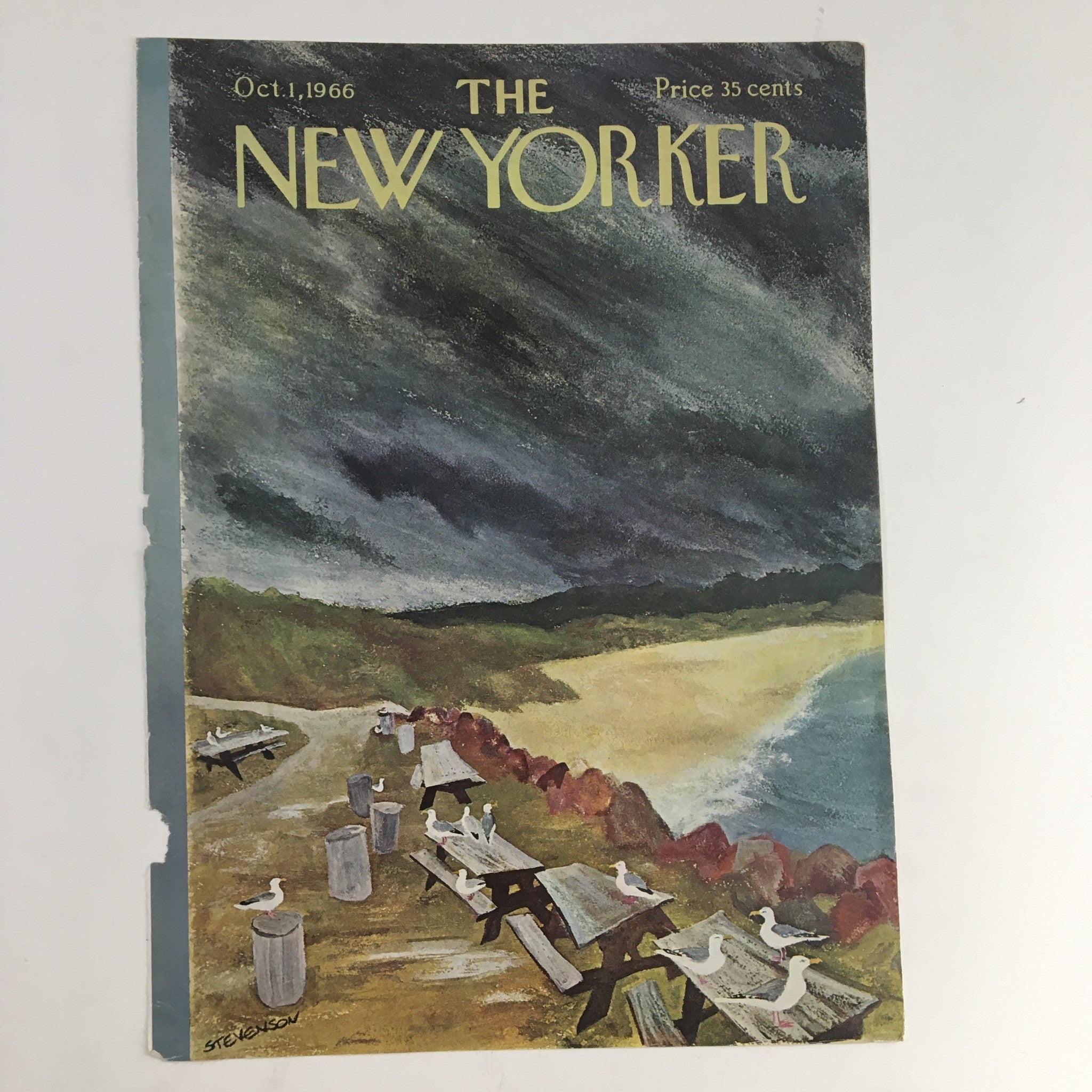 COVER ONLY The New Yorker October 1 1966 Full Cover Theme by James Stevenson