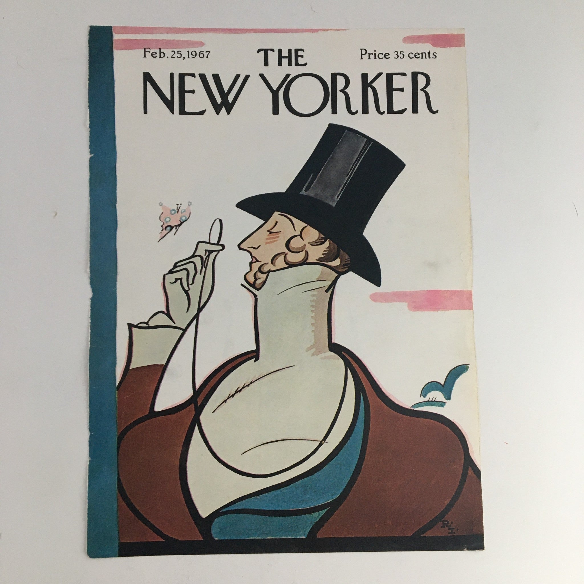 COVER ONLY The New Yorker February 25 1967 Full Cover Theme by Rea Irvin