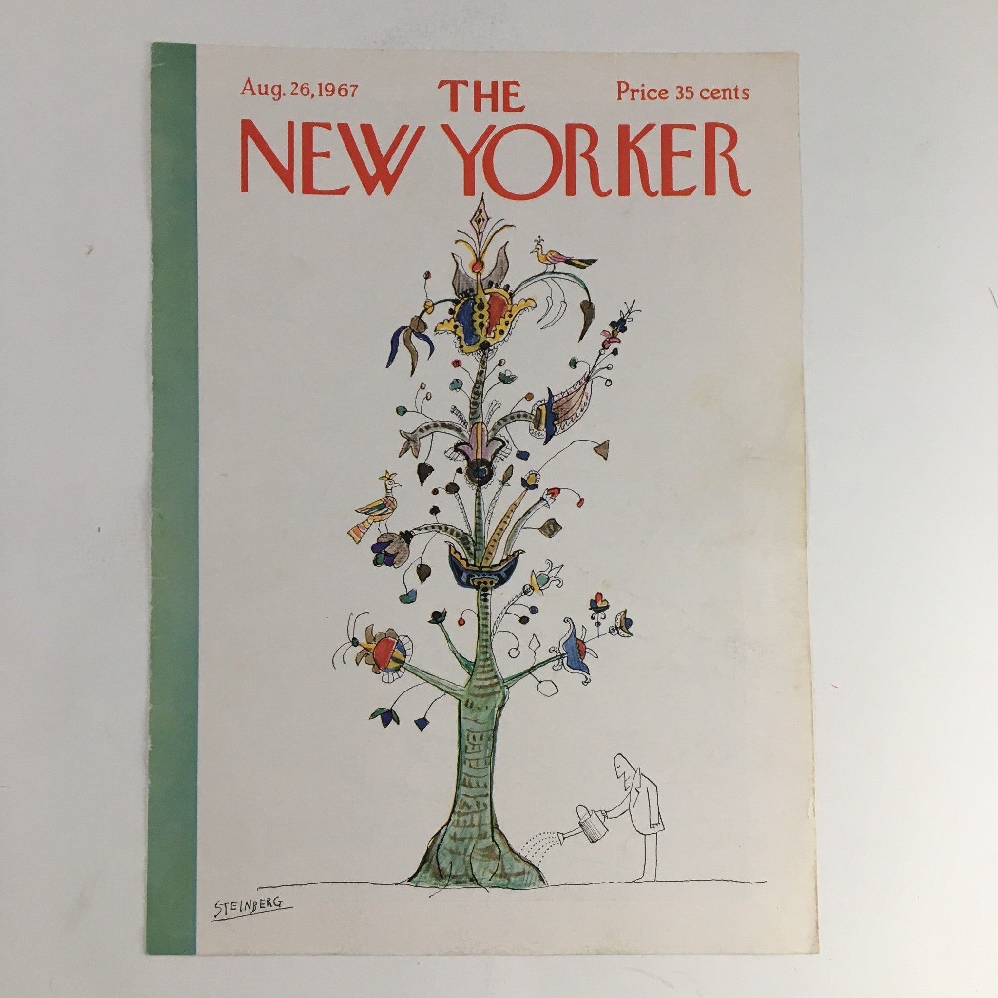 COVER ONLY The New Yorker August 26 1967 Full Cover Theme by Saul Steinberg