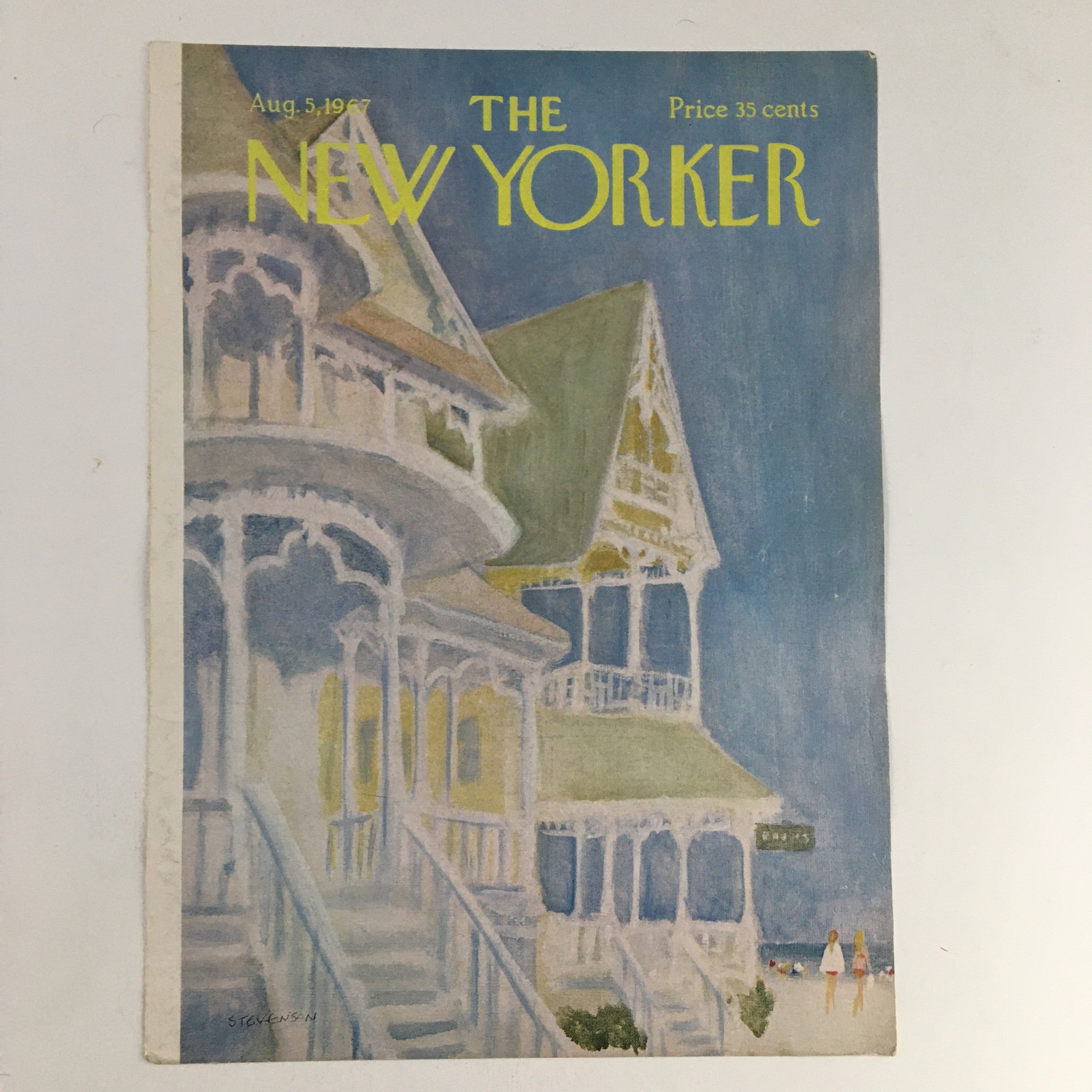 COVER ONLY The New Yorker August 5 1967 Full Cover Theme by James Stevenson