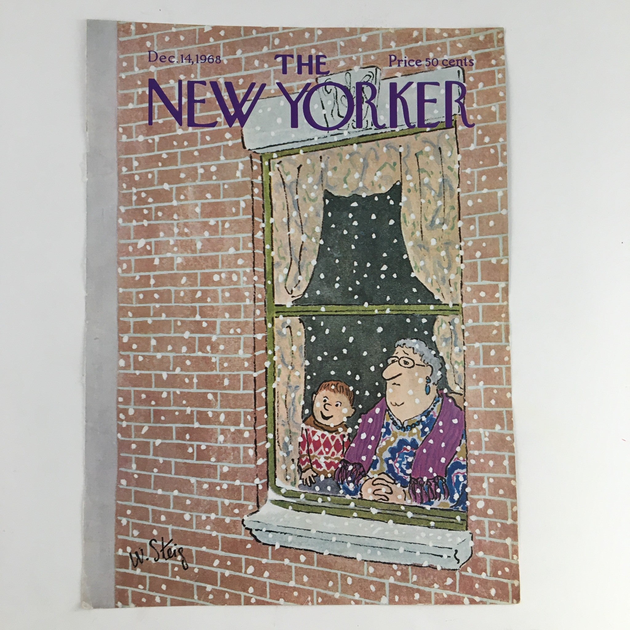 COVER ONLY The New Yorker December 14 1968 Full Cover Theme by William Steig