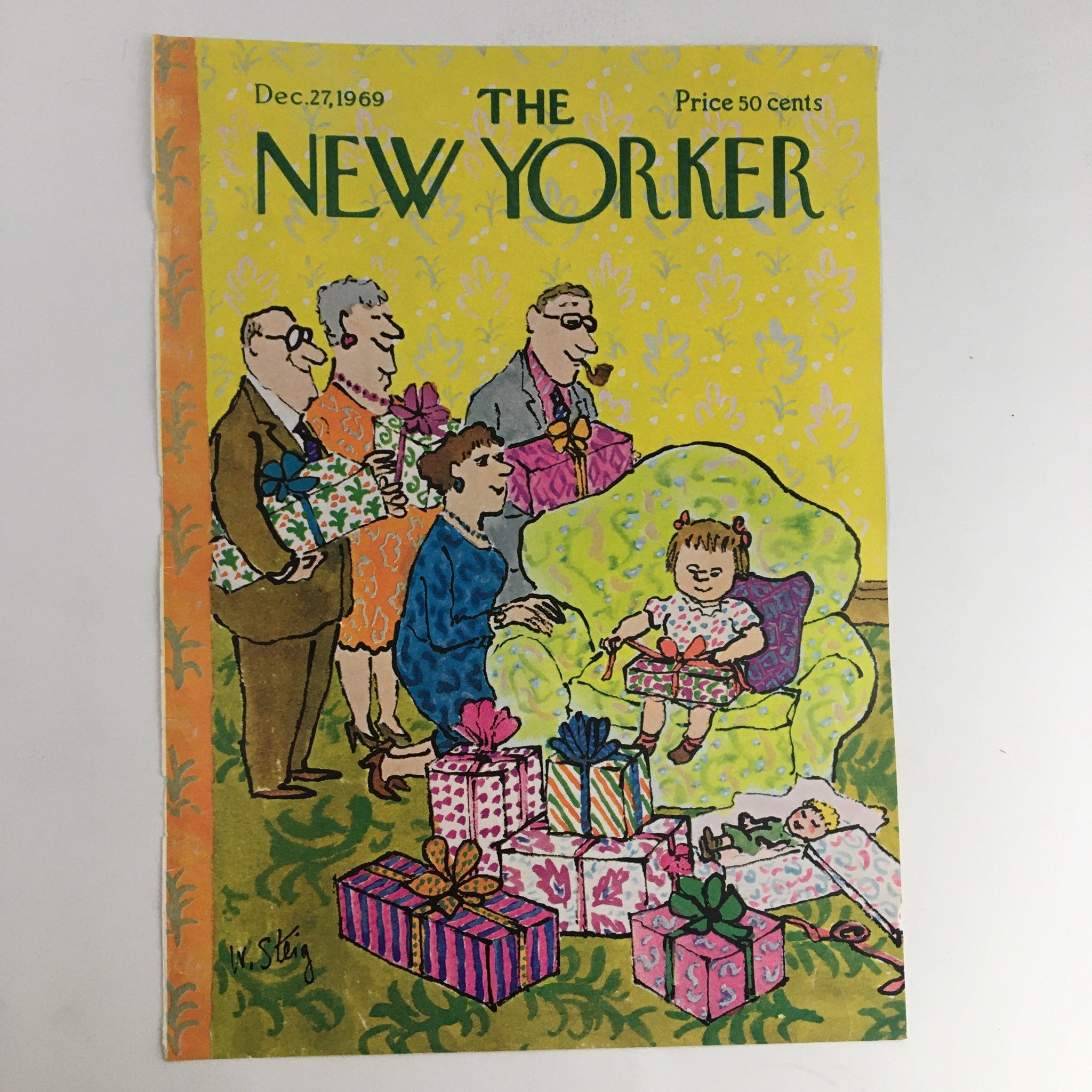 COVER ONLY The New Yorker December 27 1969 Full Cover Theme by William Steig