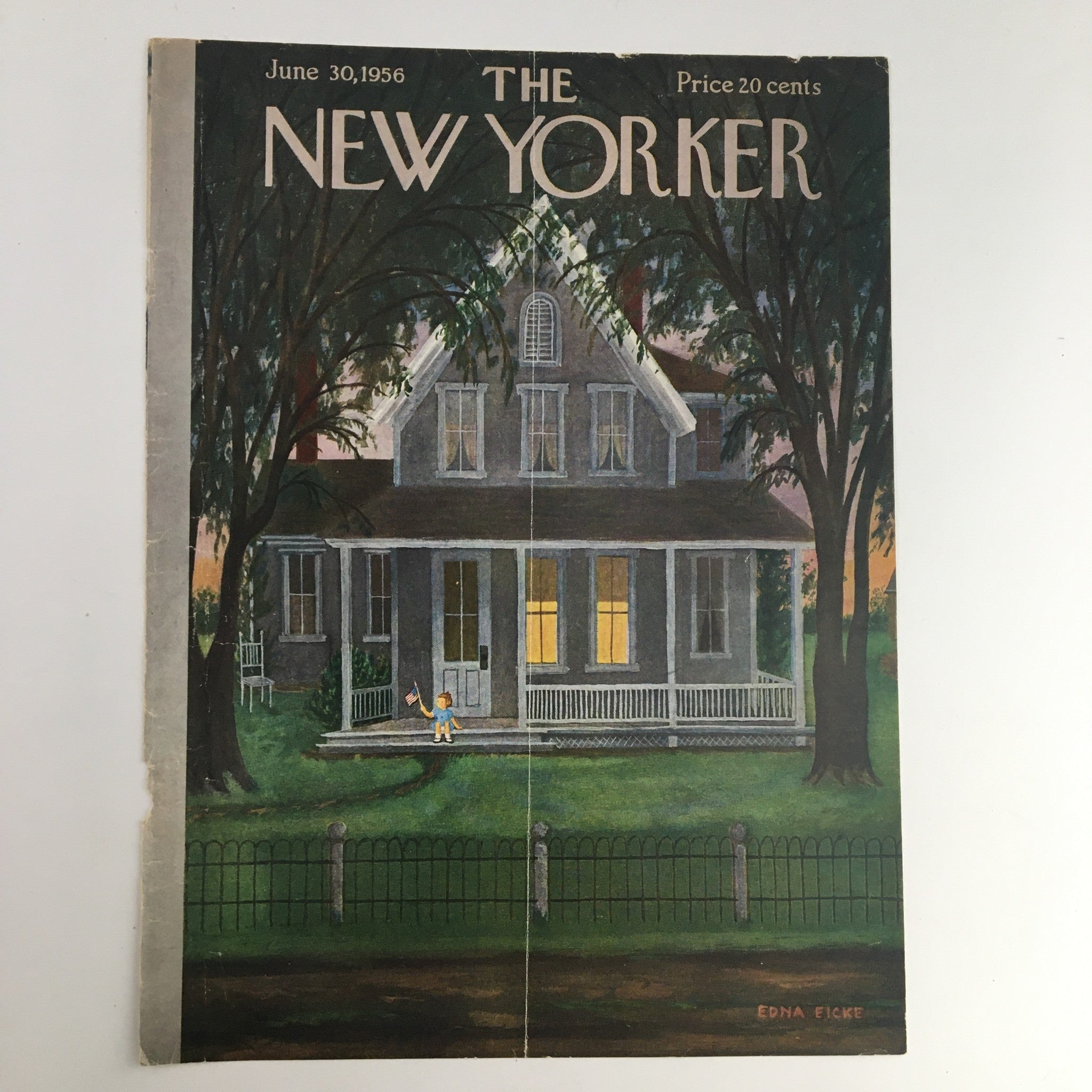 COVER ONLY The New Yorker June 30 1956 Full Cover Theme by Edna Eicke