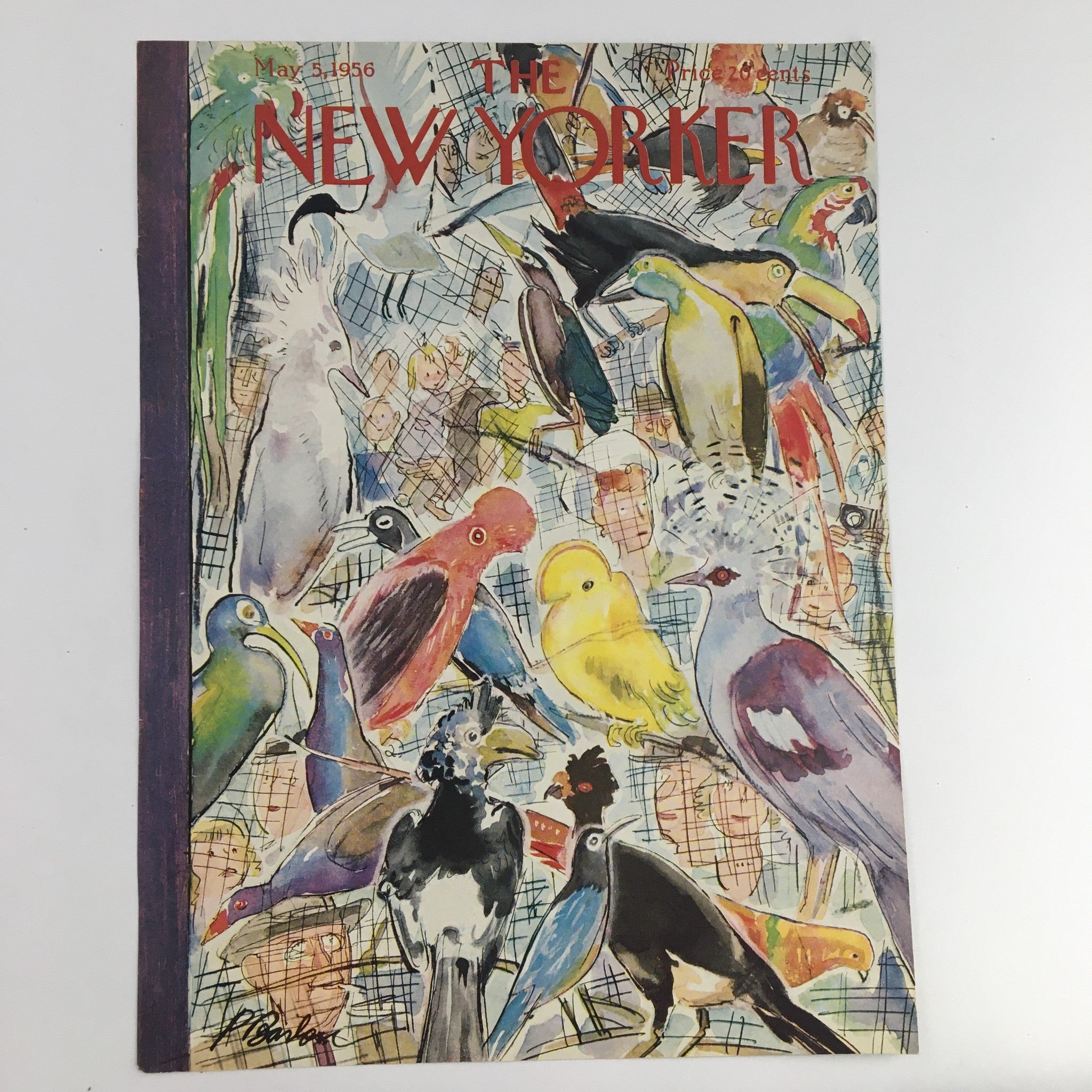 COVER ONLY The New Yorker May 5 1956 Full Cover Theme by Perry Barlow