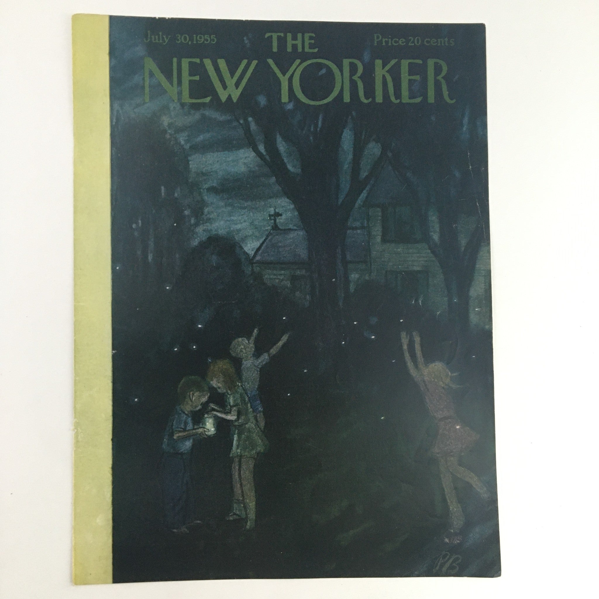 COVER ONLY The New Yorker July 30 1955 Full Cover Theme by Perry Barlow